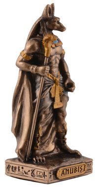 Vogler direct Gmbh Dekofigur Ägyptischer Gott Anubis, Miniatur by Veronese, bronzefarben-coloriert, Größe: L/B/H ca. 4x3x9 cm