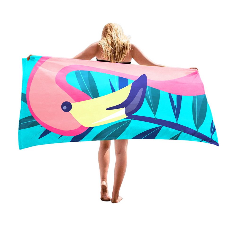 nsihing Strandtuch 70x140 cm Strandlaken Strandhandtuch Mikrofaser Schnelltrocknend, (1-St), Leichtes, Sandfrei, Badetuch für Strand Schwimmen Sauna Camping