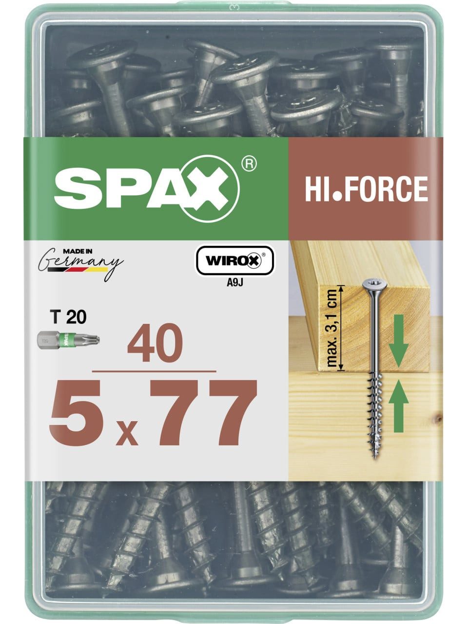 SPAX Holzbauschraube Spax Universalschrauben 5.0 x 77 mm TX 20 - 40