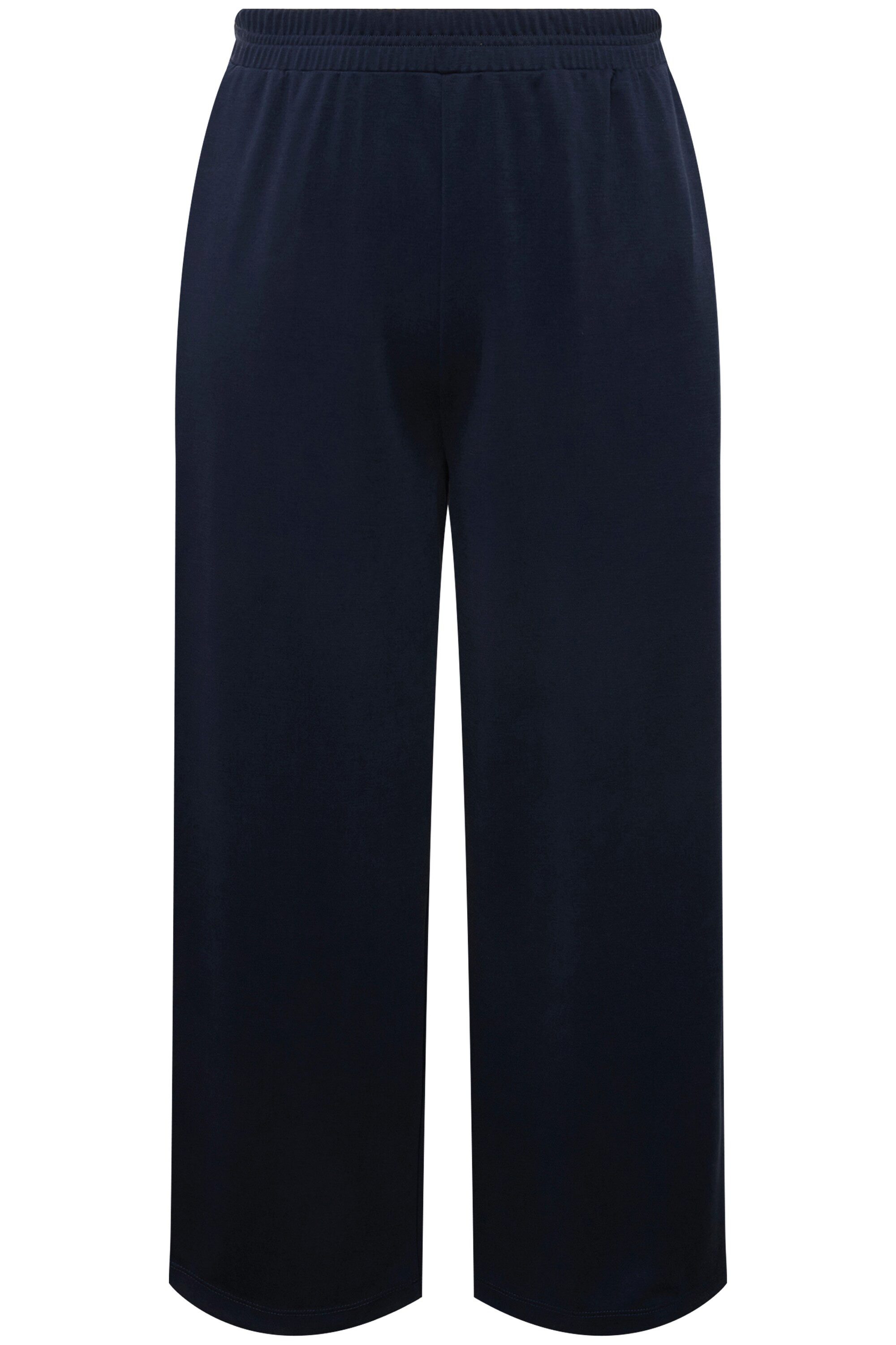 Ulla Popken Culotte Jersey-Culotte weites Bein günstig online kaufen