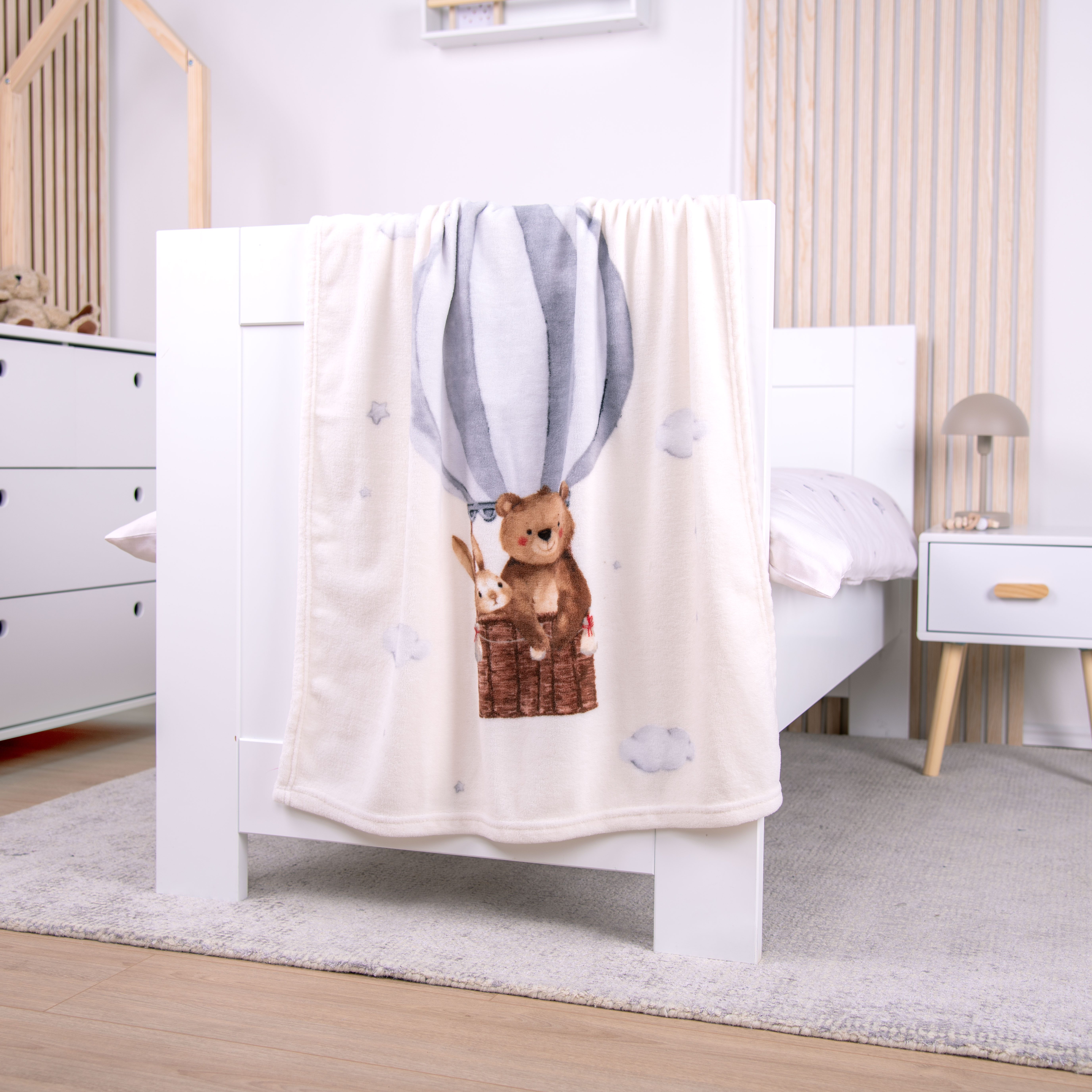 Babydecke babybest Ballonfahrt, Baby Best, niedliches Motiv günstig online kaufen