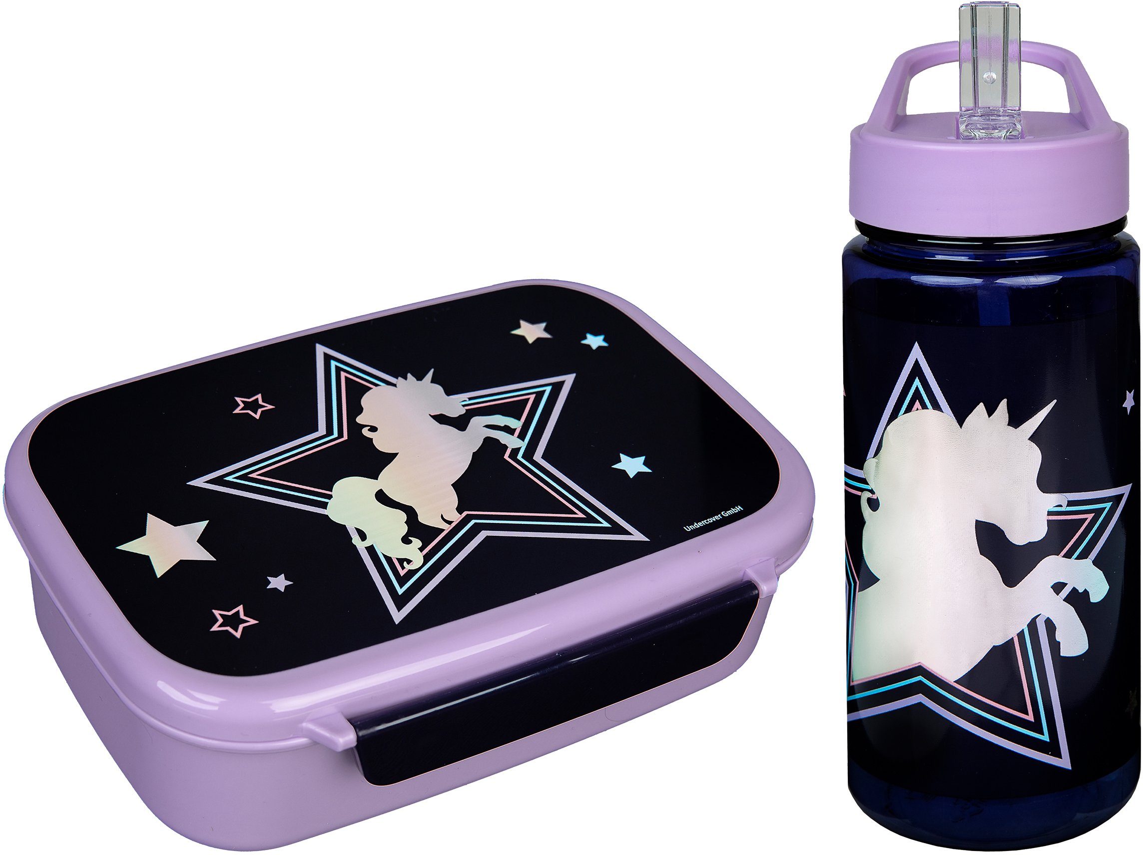 Scooli Lunchbox Kunststoff, Brotzeitdose mit & Dreamland, Trinkflasche Trinkflasche, (Set, 2-tlg)