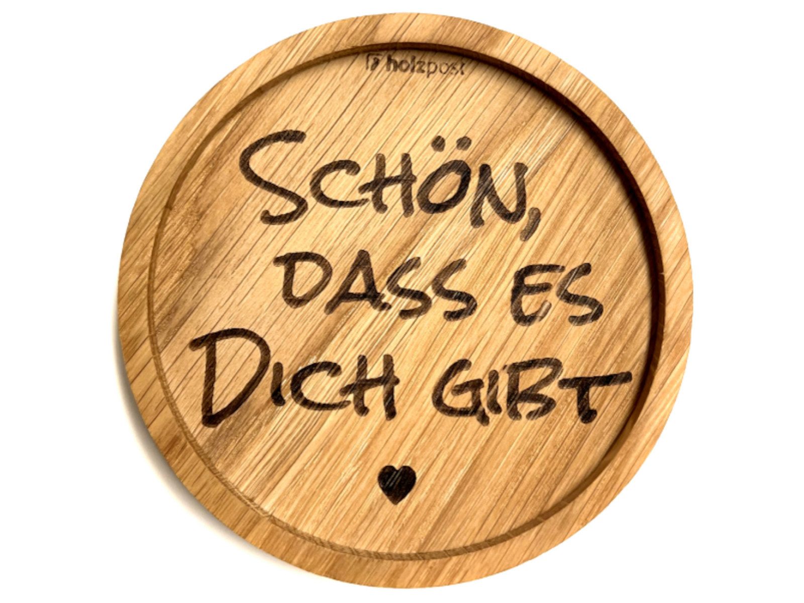 holzpost GmbH Platzset Подставки Dich gibt Eiche 11,2cm