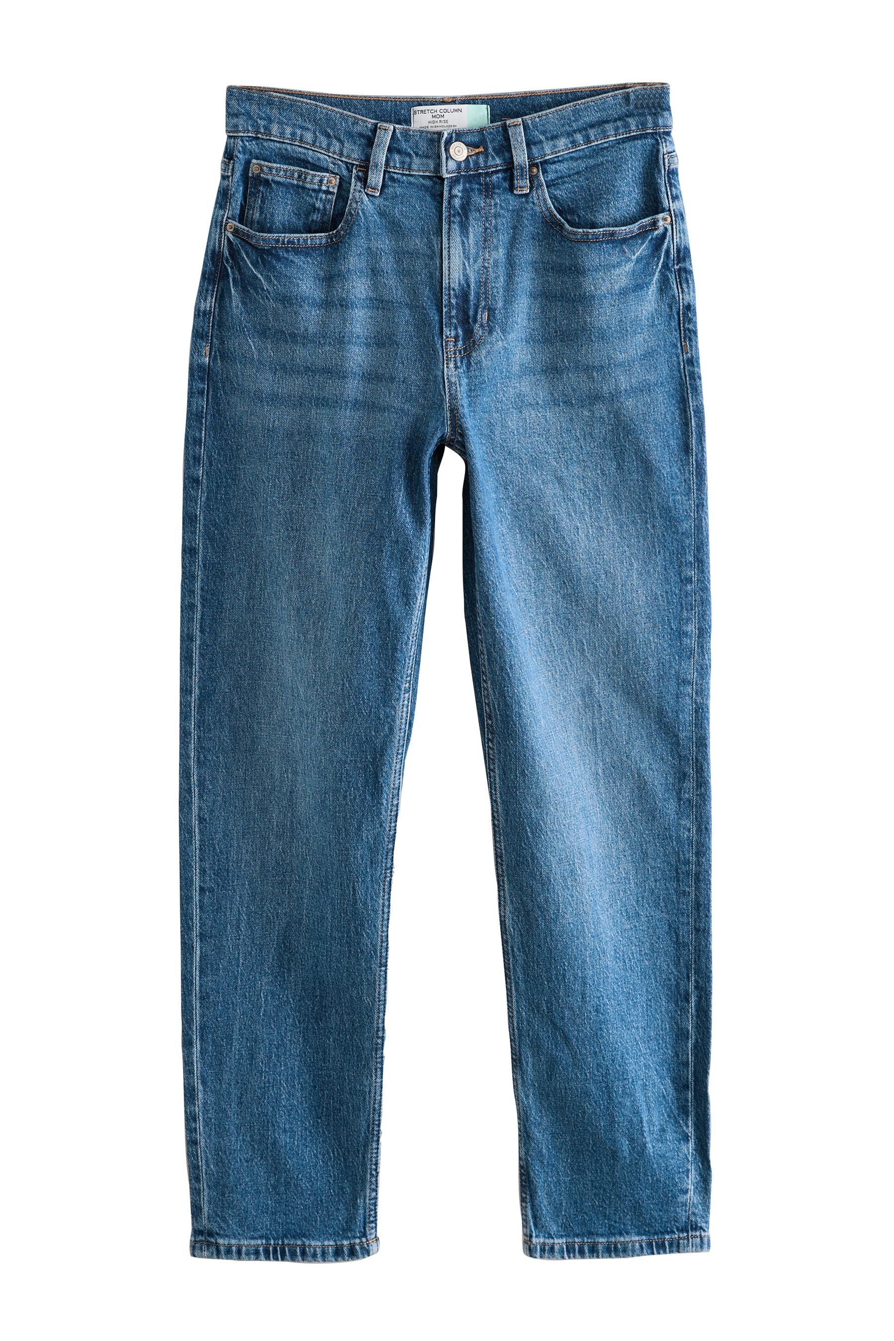 Next Mom-Jeans Gestufte Mom-Jeans mit Comfort-Stretch (1-tlg)