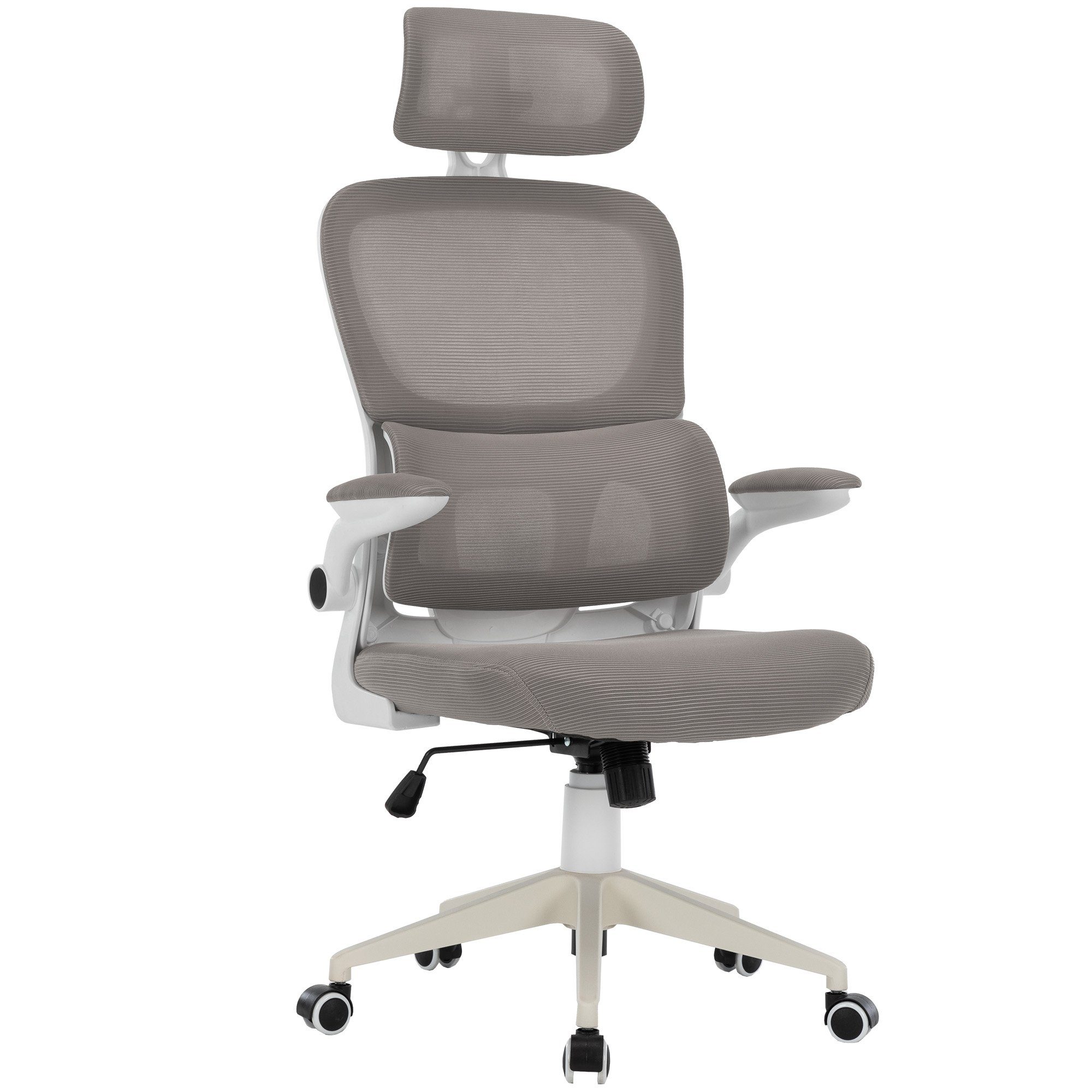 TRISENS Drehstuhl Bruno (1 Stück), Drehstuhl in moderner Mesh-Optik mit ergonomischer Rückenlehne