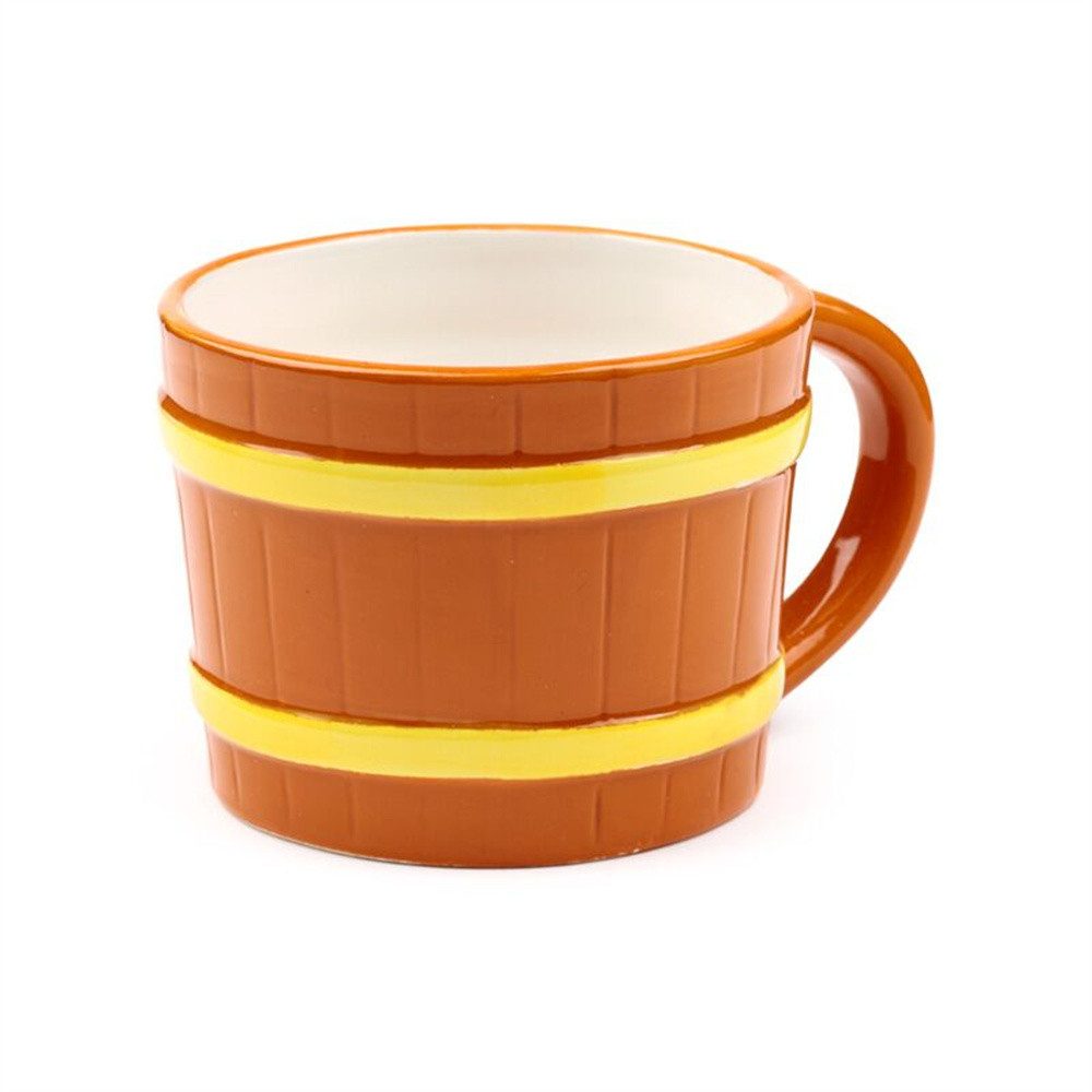 Puckator Tasse mit Deckel Capybara Kaffeebecher, Keramik, ca. 13,5 x 10 x13 cm, für ca. 300 ml
