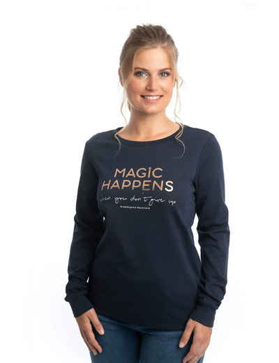 ROADSIGN australia Langarmshirt »LA Magic« (1-tlg) mit Rundhalsausschnitt, lässiger Sweater mit Frontprint, 100 Prozent Baumwolle