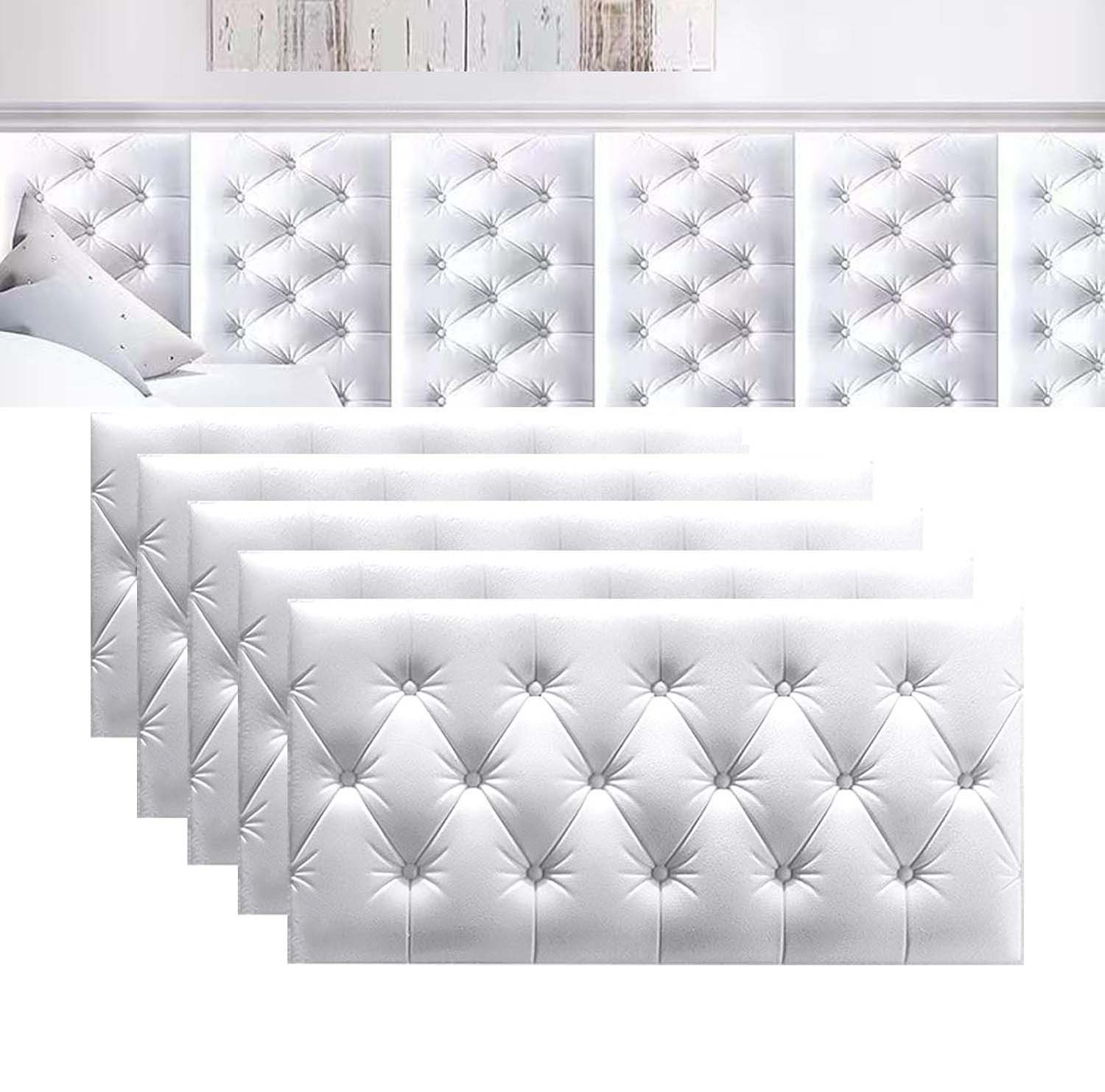 Agger 3D Wandpaneel 5er-Set selbstklebende 3D-Diamant-Schaumstoff-Wandpaneele