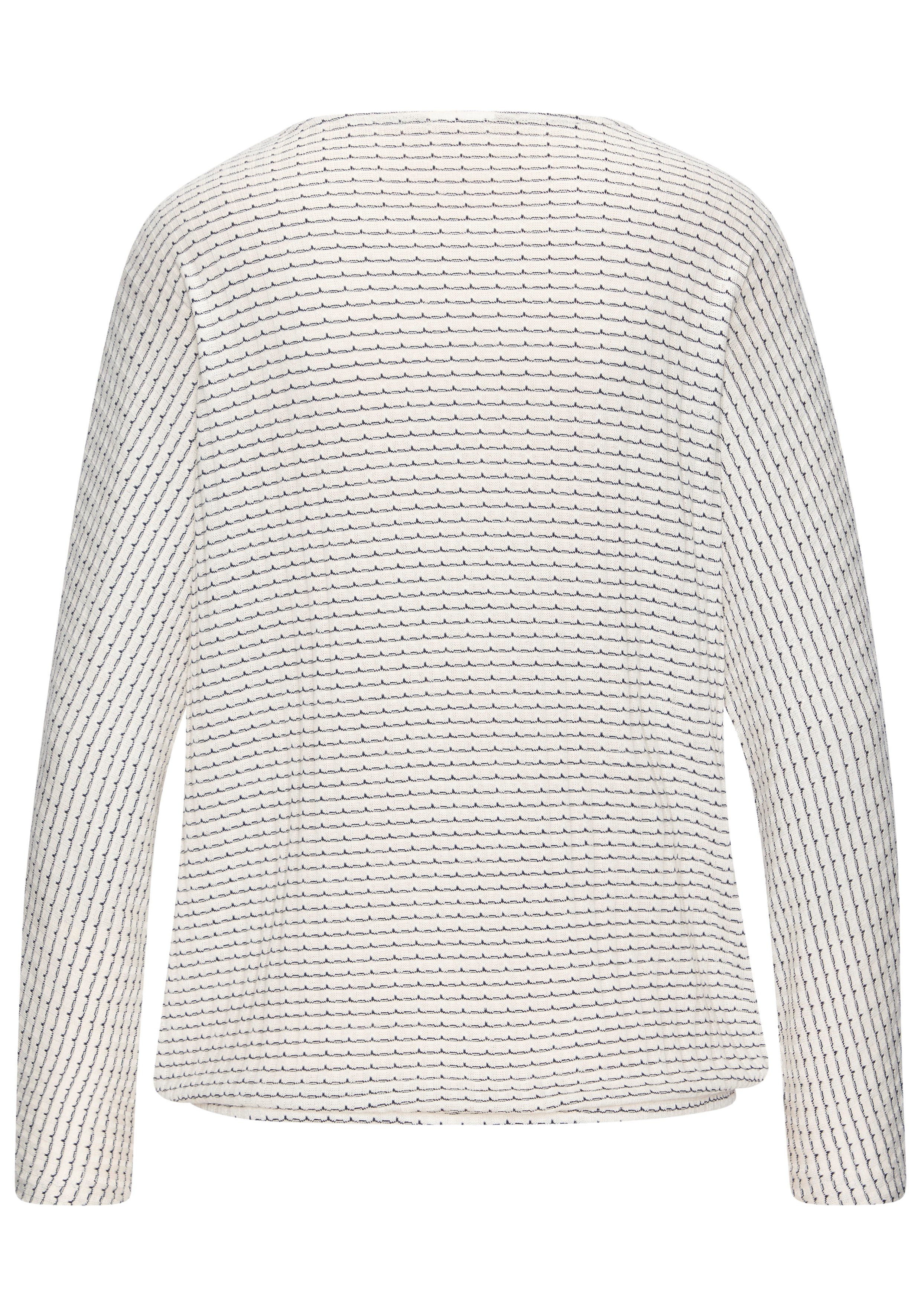 Vivance by Lascana Langarmshirt aus Strickqualität mit Viskose mit Gummizug im Bund – Bild 4 von 5