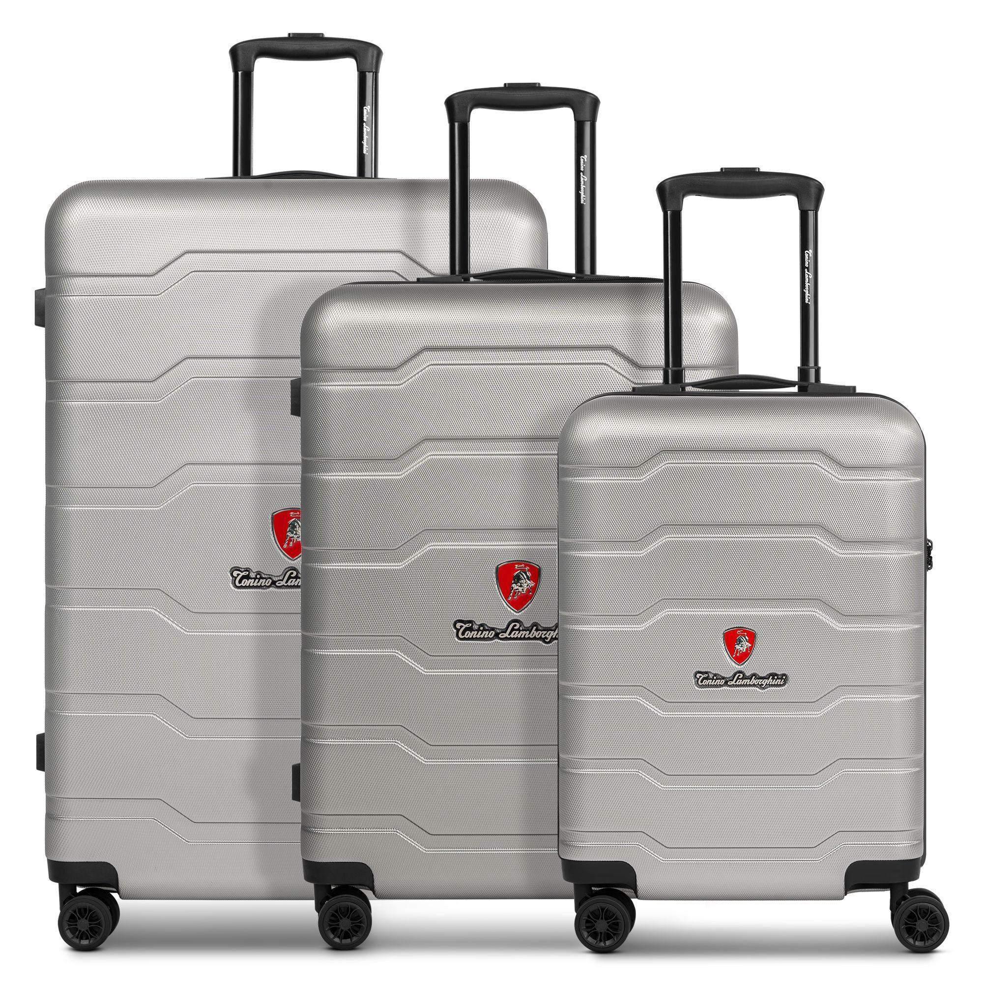 Tonino Lamborghini Trolleyset Bologna, 4 Rollen, (3-teilig, 3 tlg), ABS günstig online kaufen