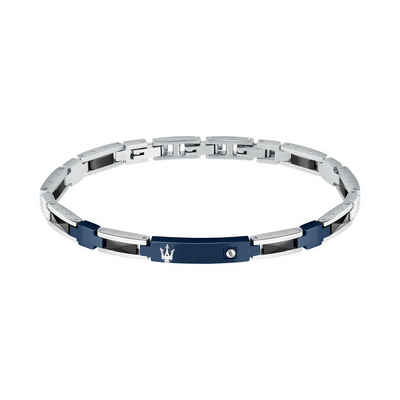 MASERATI Armband Bracelet BLUE TAG BLK CERAMIC Herren (1-tlg)