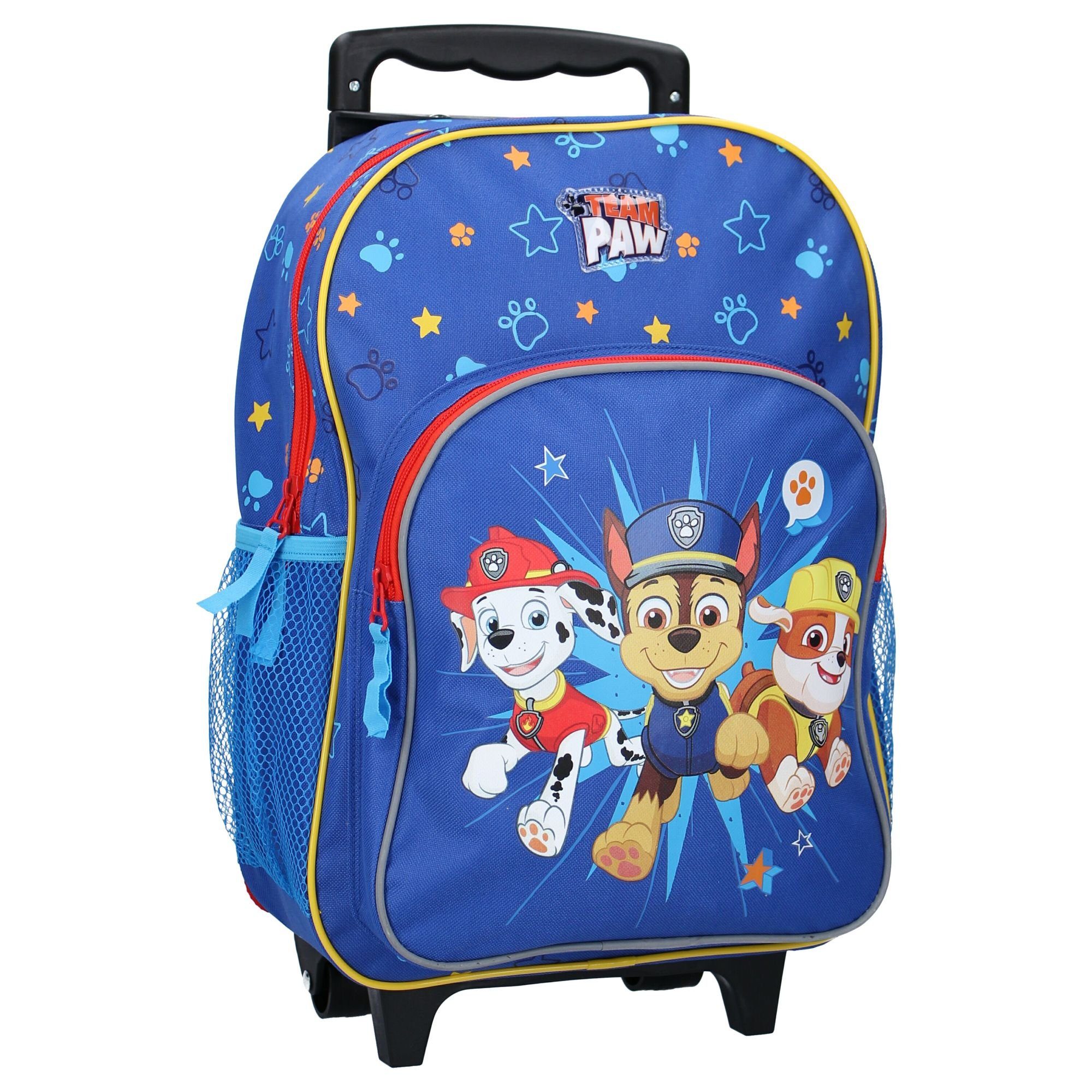 Vadobag Kinderrucksack PAW PATROL Trolley Kinder Rucksack Teamwork Reisekoffer, 38 cm, blau (520-1391), Handgepäckkoffer