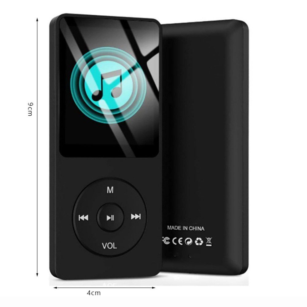 MP3-Player GelldG Zoll (Bluetooth) Farbbildschirm 1,8 mit MP3-Player