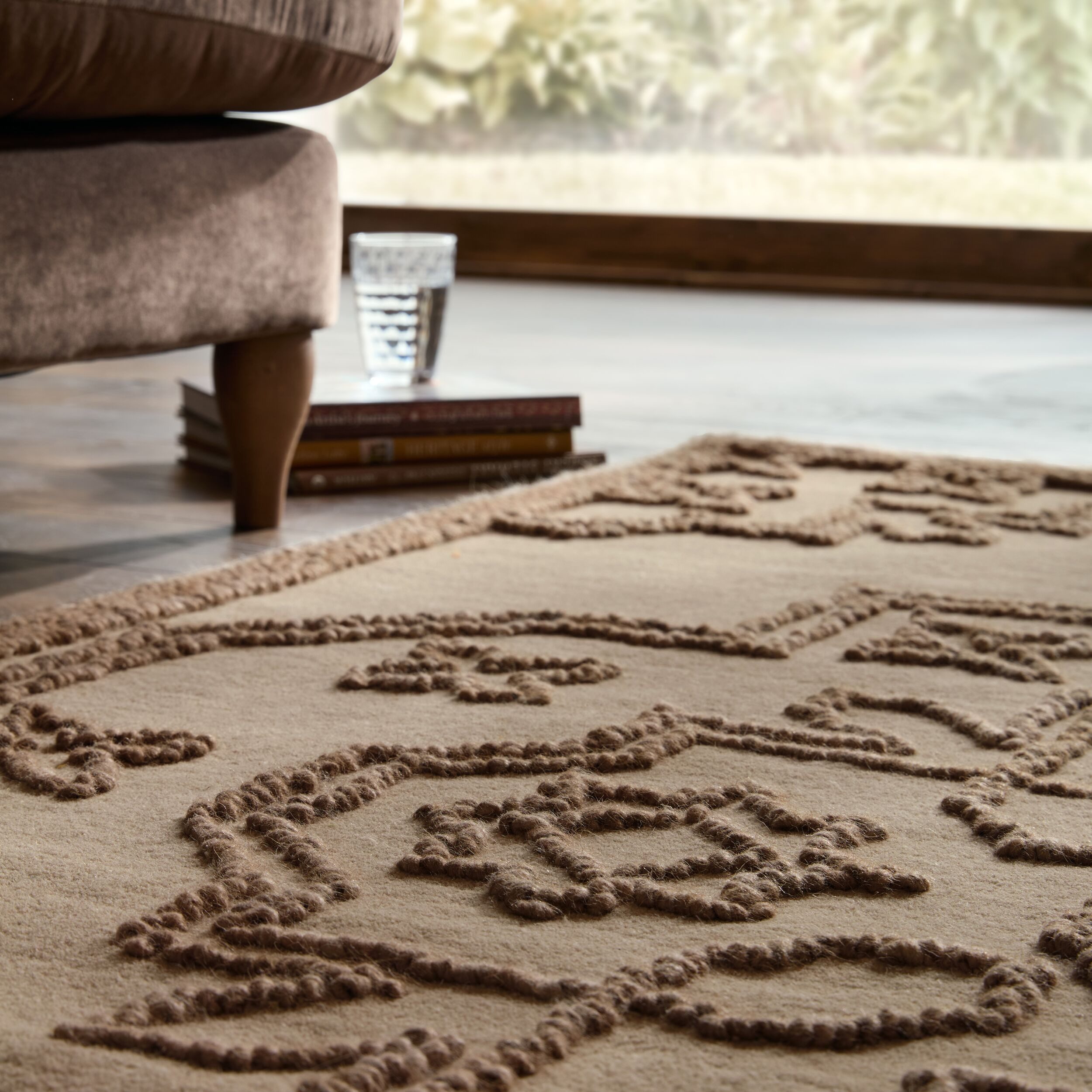 FLAIR RUGS Teppich SABLE VINTAGE WOOL, rechteckig, Höhe: 12 mm