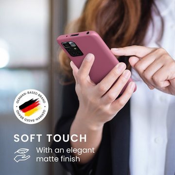 kwmobile Handyhülle Hülle für Xiaomi Redmi 10 (2021 / 2022), Hülle Silikon - Soft Handyhülle - Handy Case Cover - Dark Rose