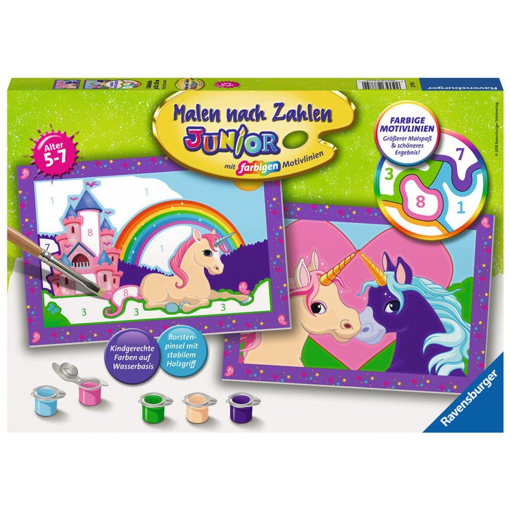 Ravensburger Malen nach Zahlen Bunte Einhornwelt