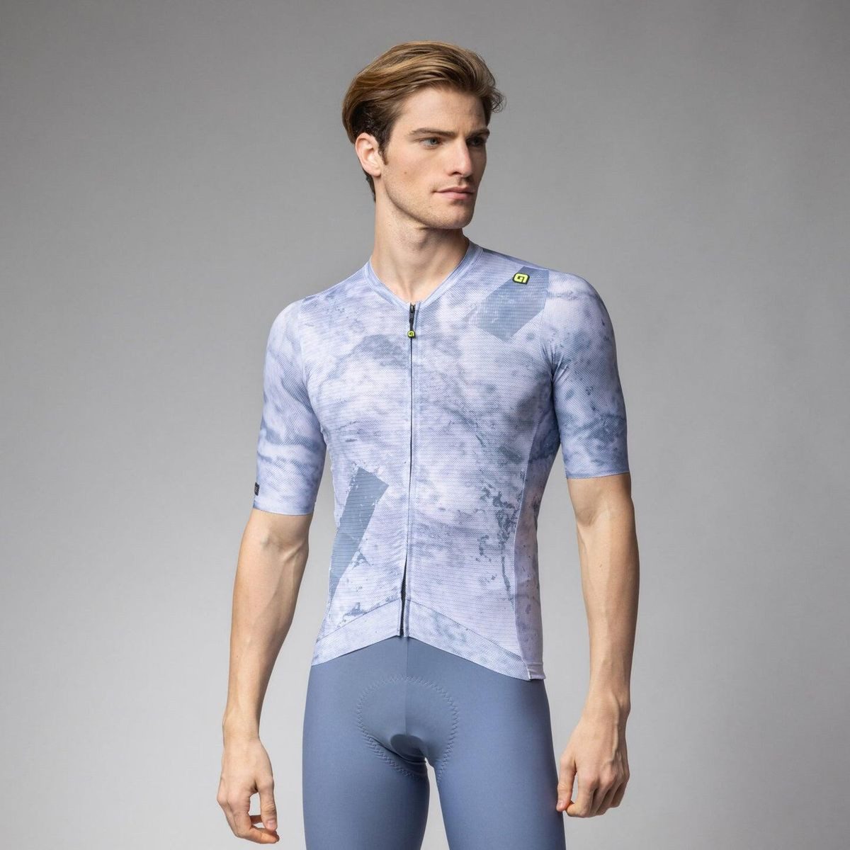 alé Radtrikot Marble Leichtes, atmungsaktives Radtrikot mit Carbonfaden, ideal für Komfort