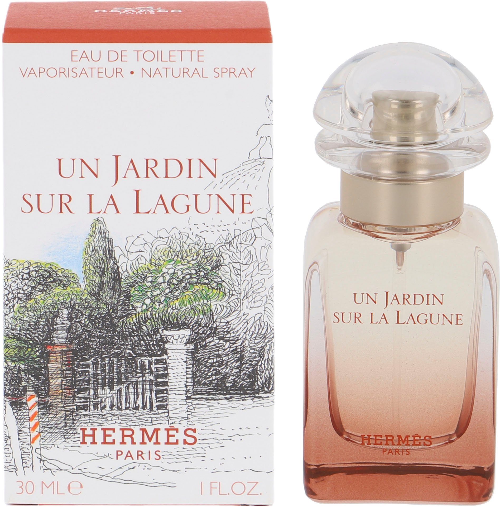 HERMÈS Eau de Toilette Un Jardin Sur La Lagune, Orientalischer Unisex-Duft mit Holz, Lilie und Magnolie.