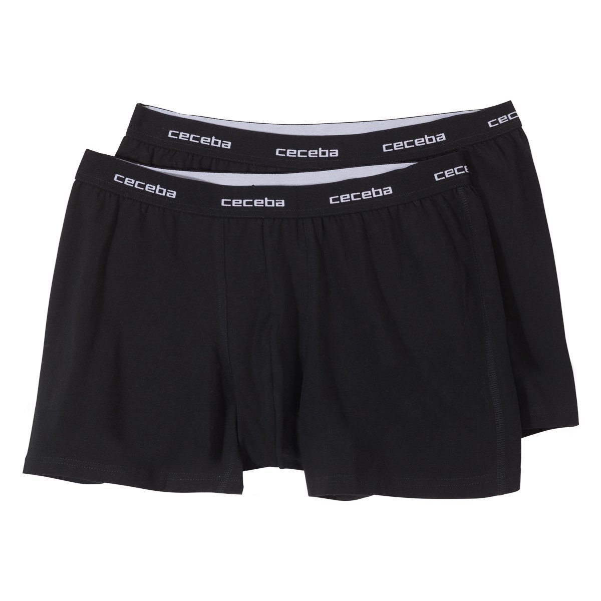 Retro Pants Ceceba Übergrößen Pants 2er-Pack schwarz