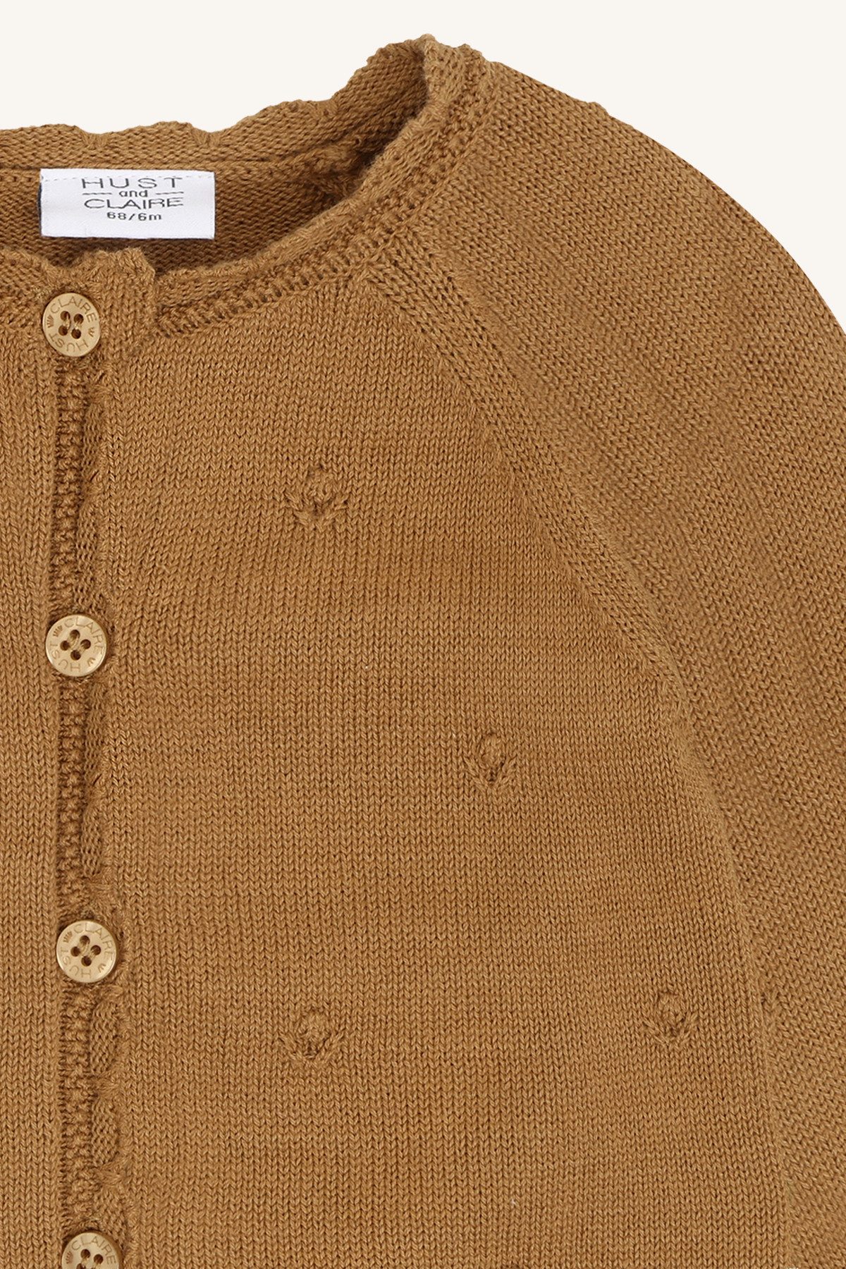 Hust & Claire Cardigan HCManu Forest (1-tlg) Hust & Claire Baby-Strickjacke HCManu Forest – Chipmunk