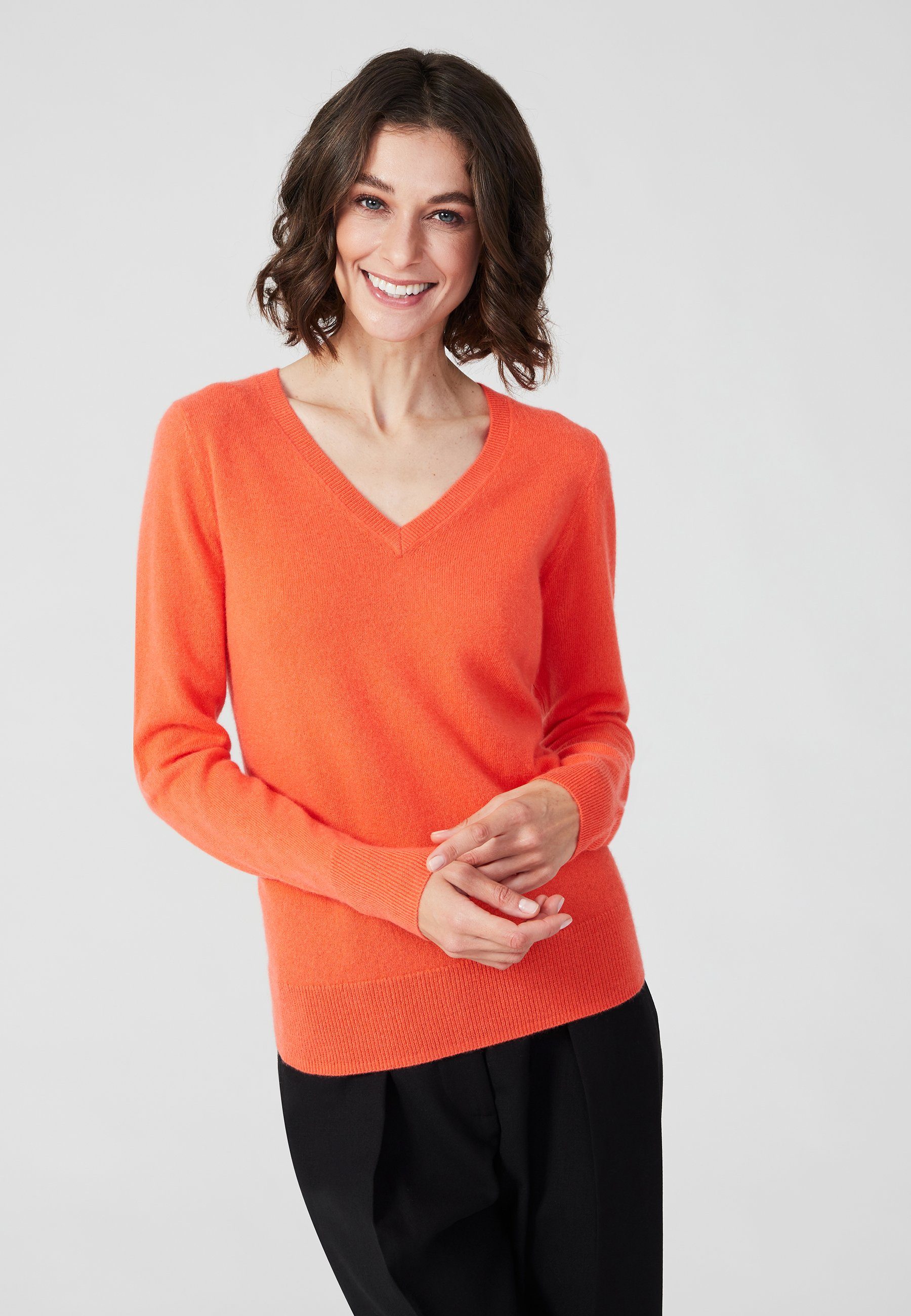 Style & Republic Kaschmirpullover Kaschmirpullover V-Neck Kaschmirpullover V-Neck