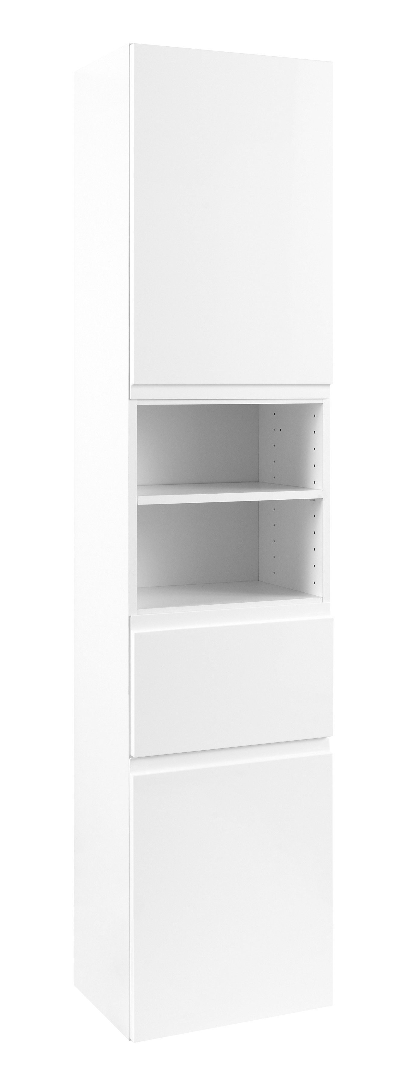 HELD MÖBEL Hochschrank Cardiff Breite Softclose-Funktion cm, 40 mit weiß