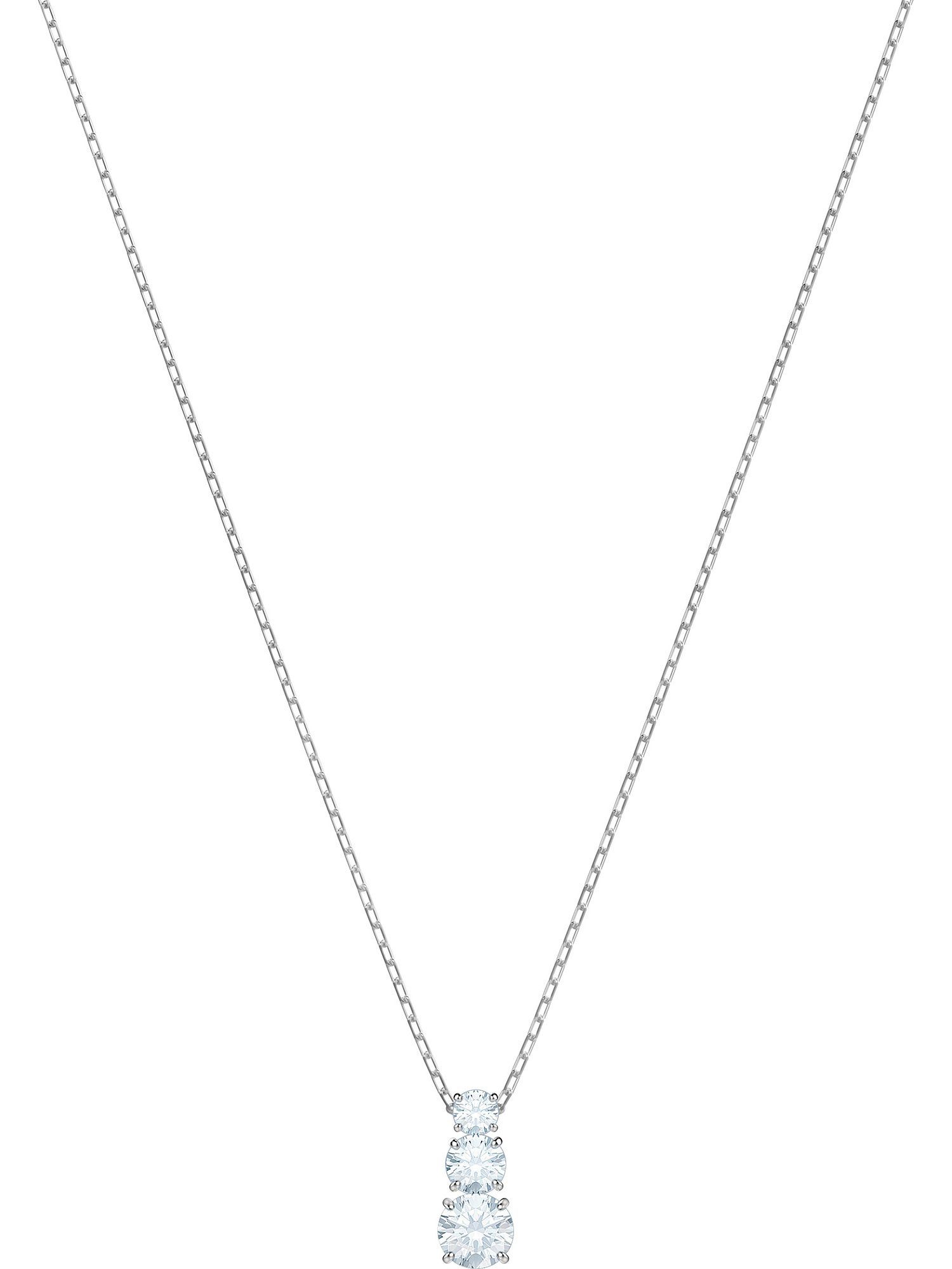 Swarovski Collier Swarovski Damen-Kette Metall Swarovski-Kristall