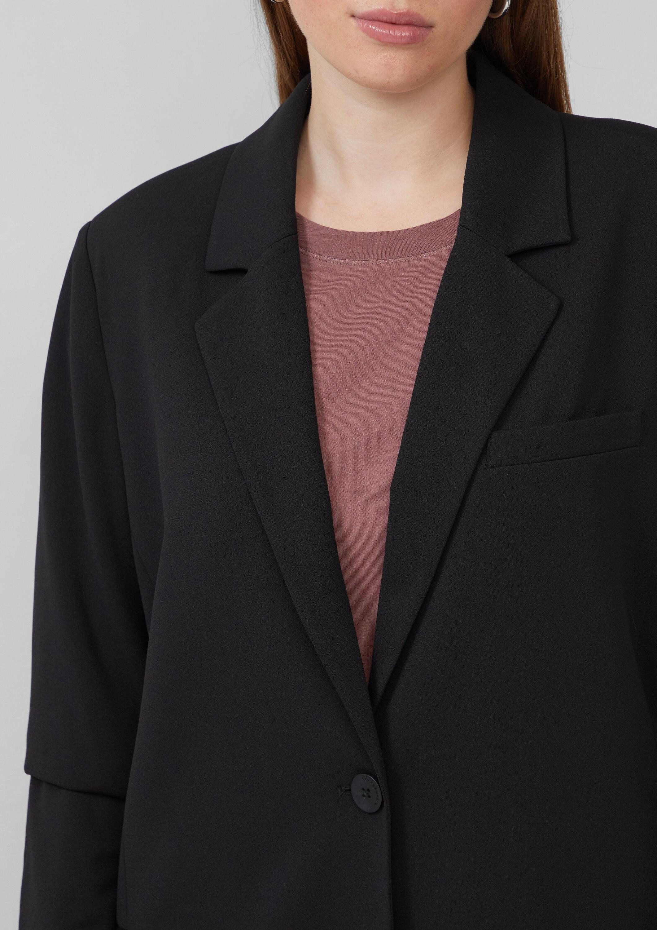 QS Jackenblazer Indoor-Blazer Blazer aus Interlockjersey