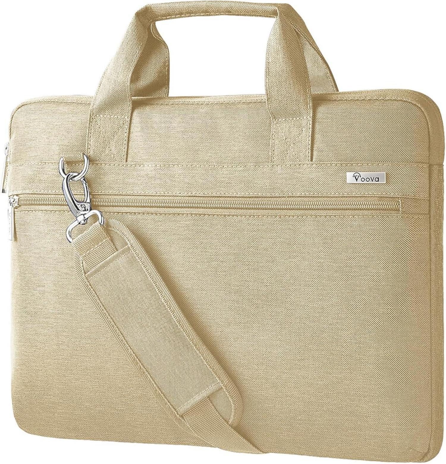 LuxusKollektion Laptoptasche Laptoptasche 360°Schutz 17-17,3 Zoll Wasserdicht Stoßfest Beige