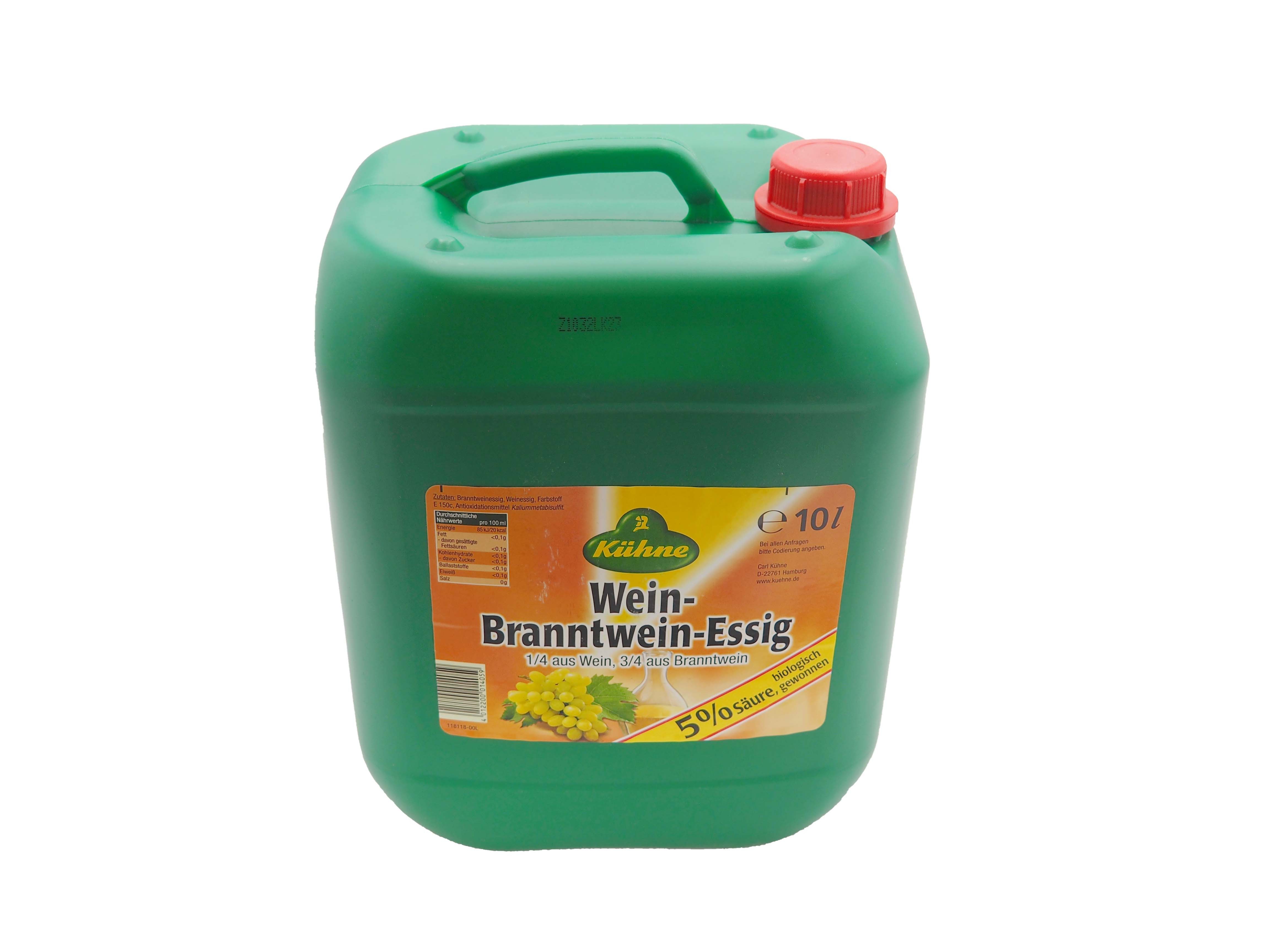 Kühne Essig Kühne Wein-Branntweinessig 5 % – 10 l Kanister