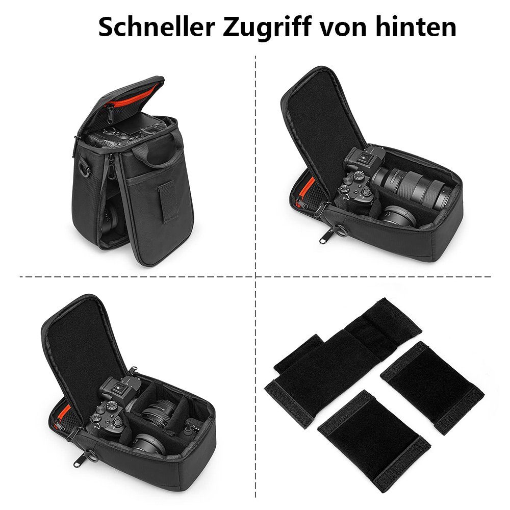 Umhängetasche GelldG wasserdichte Kameraschutz-Einsatzkästen Bag Kameratasche, Insert