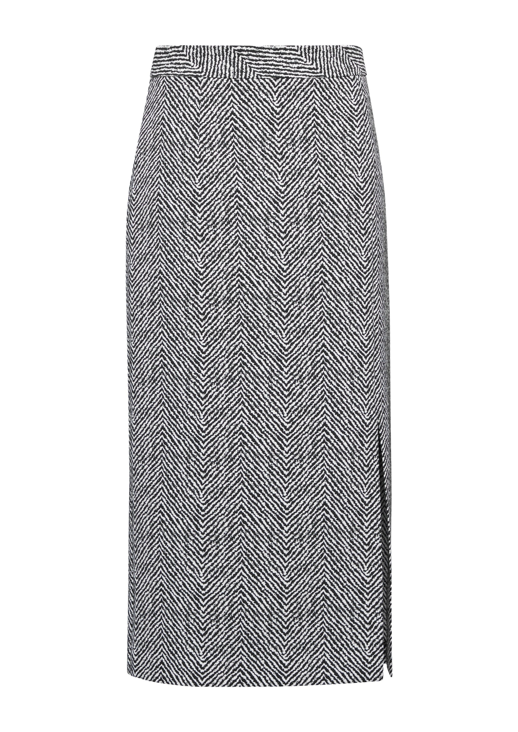 comma Midirock Rock Midirock aus Jacquard mit Schlitz