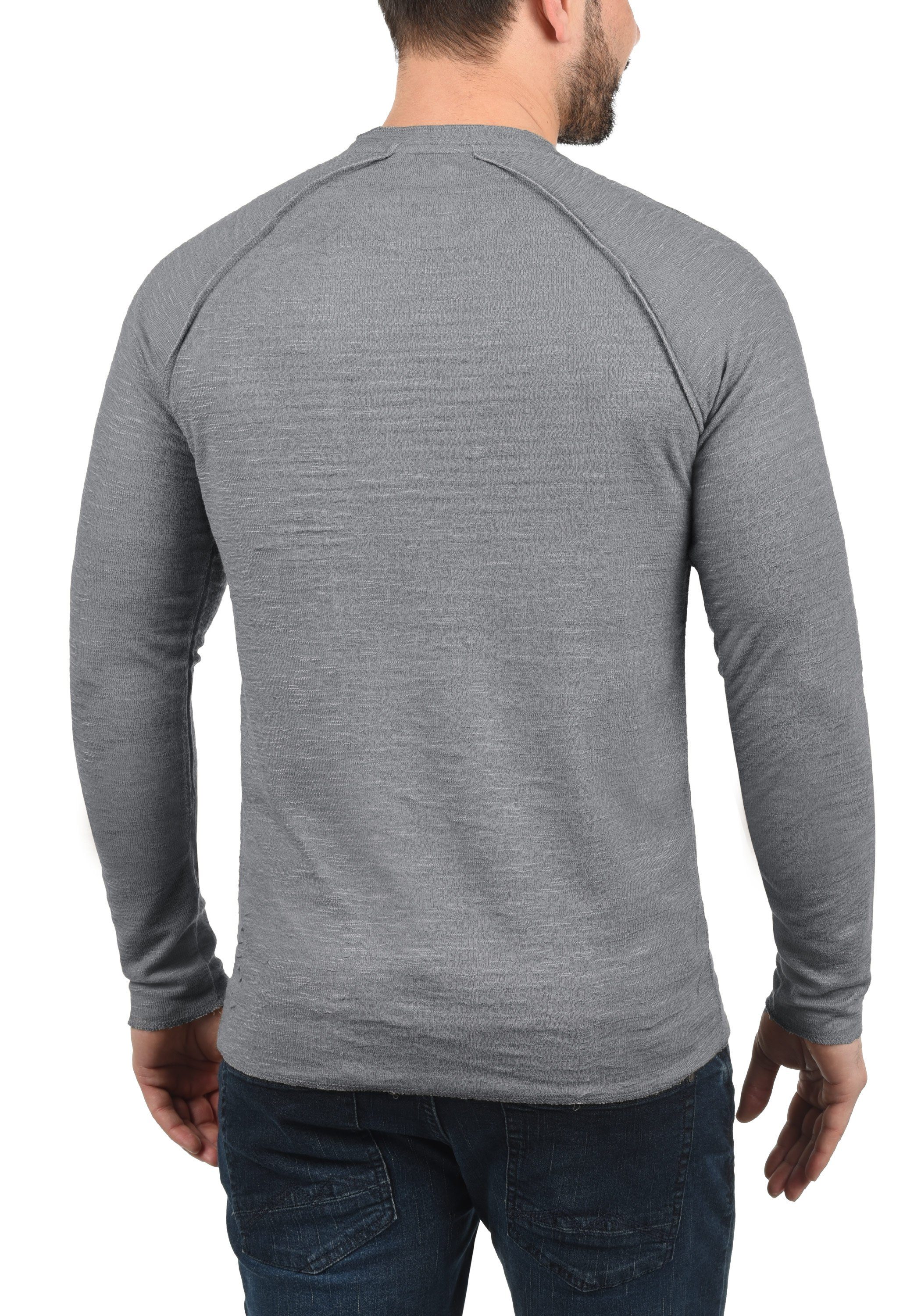 Solid Sweatshirt SDDon Sweatpullover mit Grey (2842) Brusttasche Mid