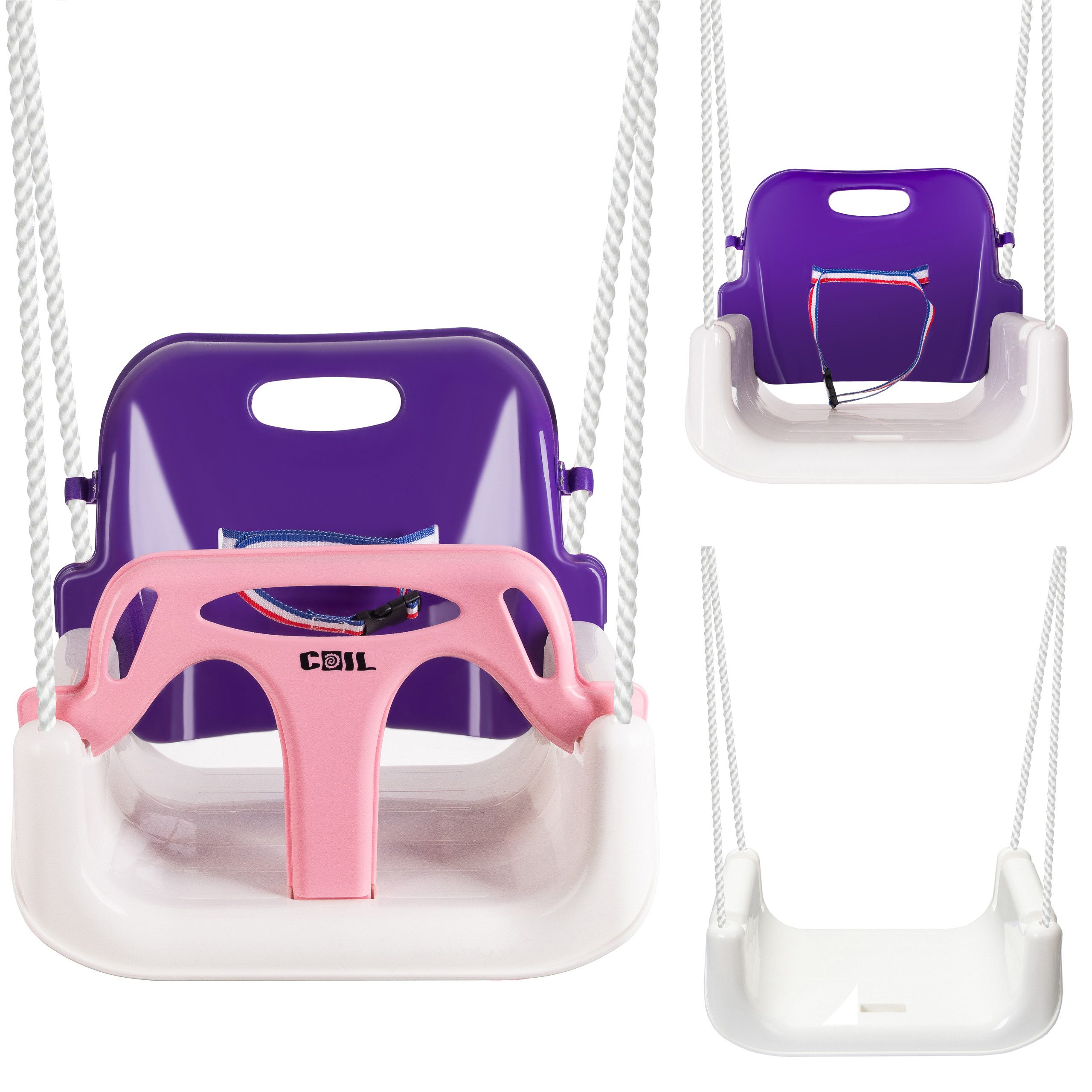 COIL Babyschaukel Schaukel 3in1, Gartenschaukel,Rückenlehne und günstig online kaufen