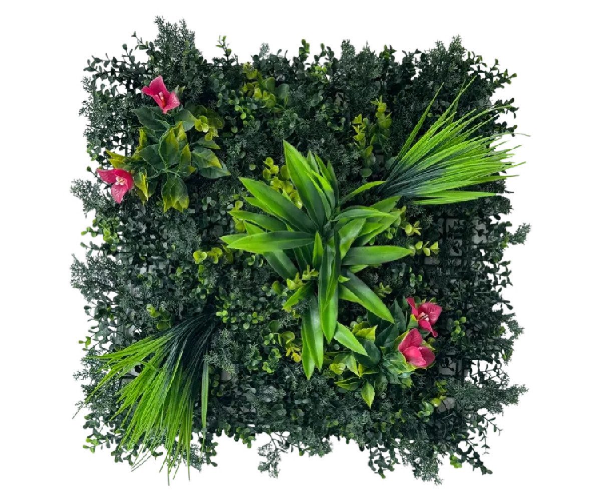 ASCountrystone Wandpaneel Wandgrün Kunsthecke, BxL: 50,00x50,00 cm, 0,25 qm, einfache Montage, ideal als elegantes Wanddesign, leichte Anbringung