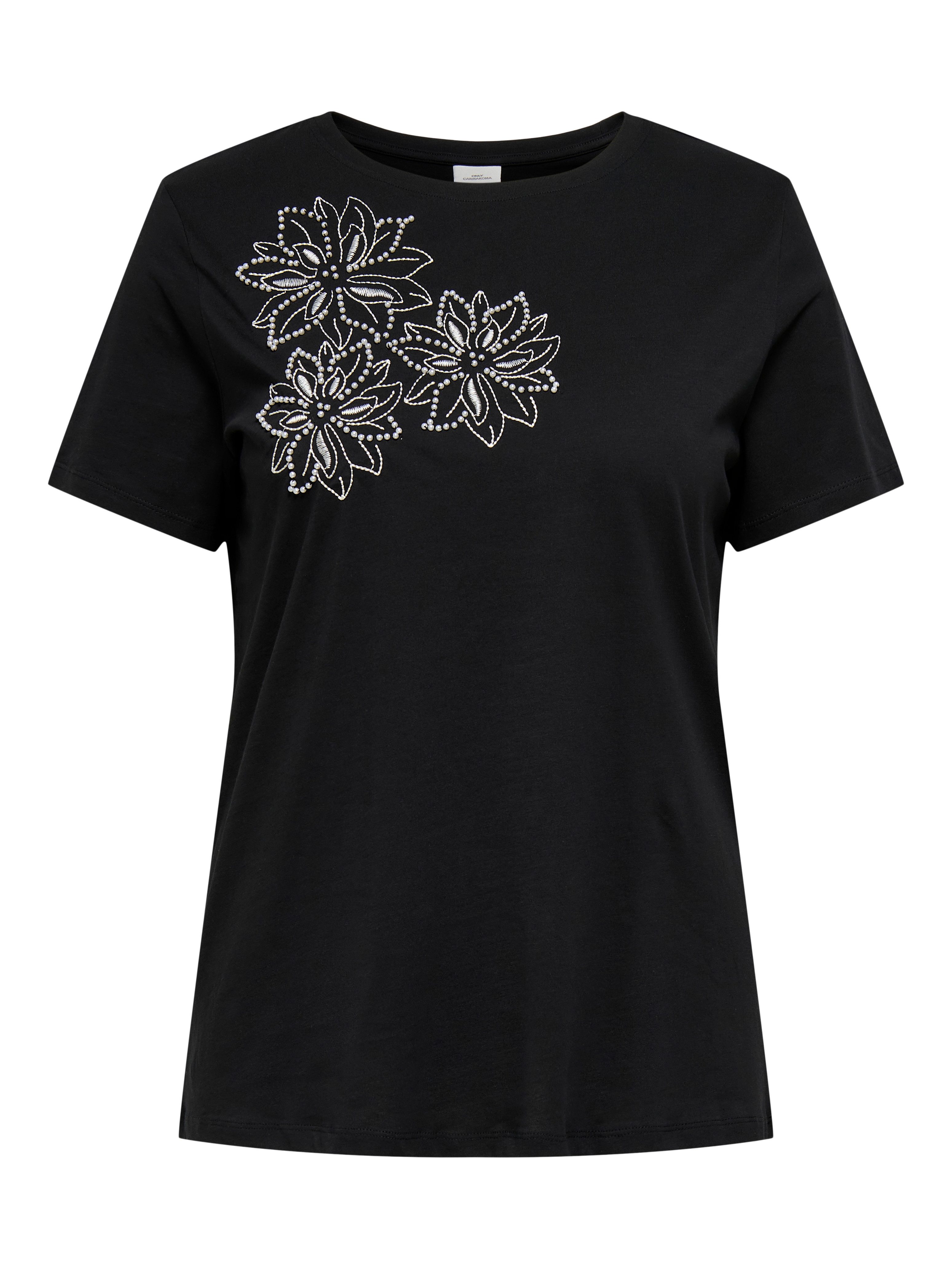 ONLY CARMAKOMA Rundhalsshirt CARTIMON LIFE S/S O-NECK REG FIT TEE JRS