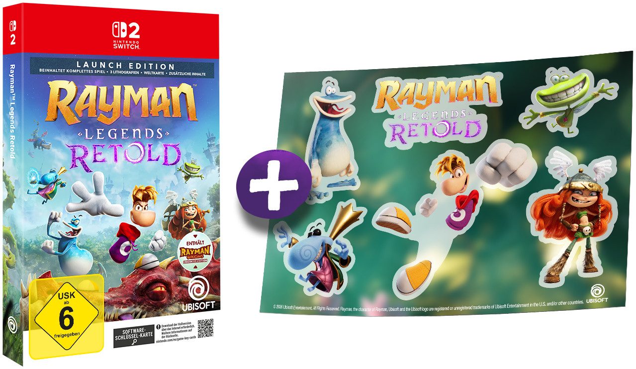 Rayman Legends Retold – Launch Edition (Softwarekarte), Nintendo Switch 2