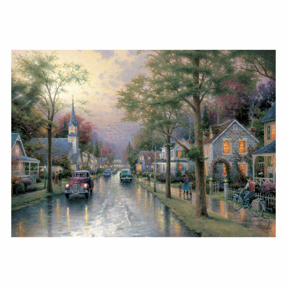 Spiele Stadt kleinen Thomas 1000 Puzzle der in Kinkade, Morgen Schmidt Puzzleteile