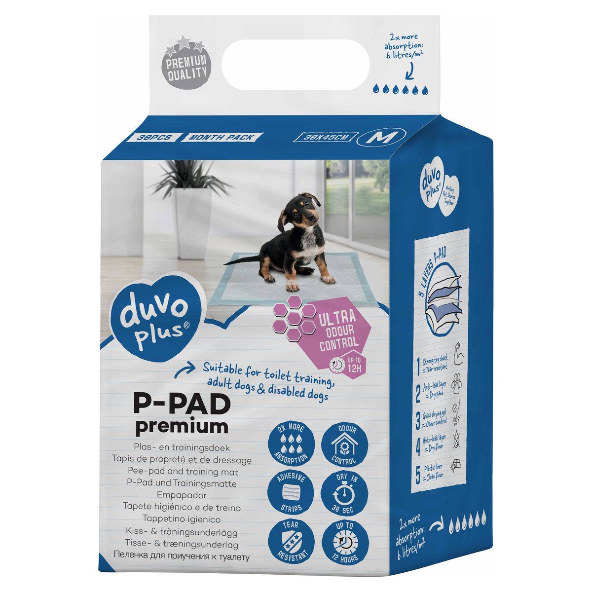 Hundetoilette Welpenunterlage P-Pad Premium Geruchskontrolle