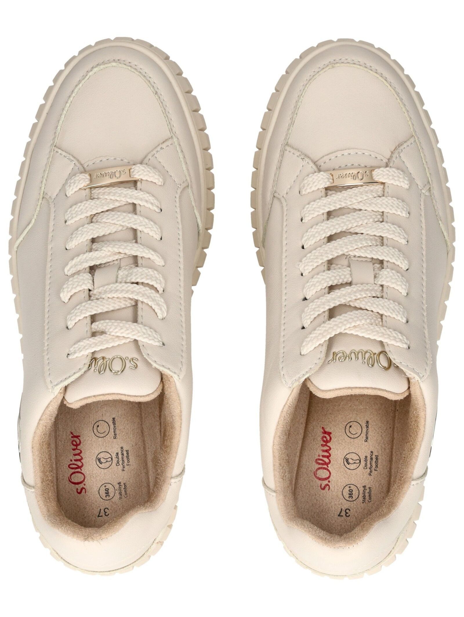 s.Oliver Sneaker Lederimitat . Plateausneaker