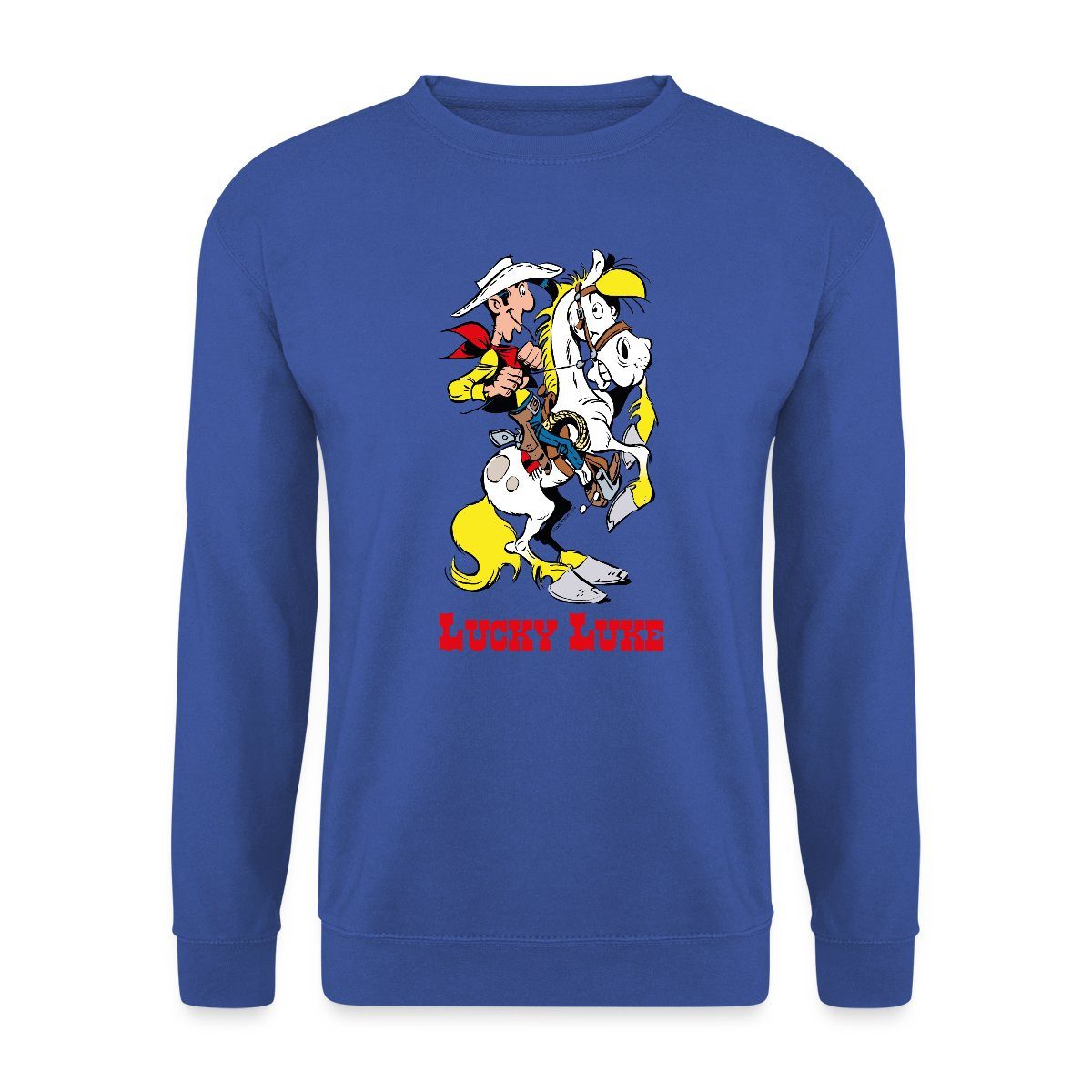 Spreadshirt Sweatshirt Lucky Luke mit Pferd Jolly Jumper Unisex Pullover (1-tlg)