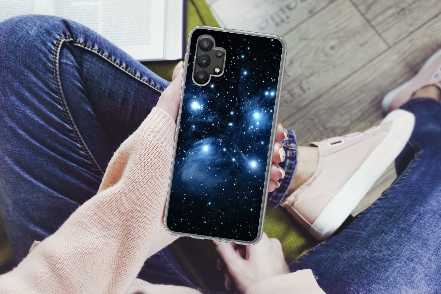 MuchoWow Handyhülle für Samsung Galaxy A32 5G Universum - Planeten - Sterne - Jungen - Mäd, Smartphone-Bumper, Print, Handy Schutzhülle Dünn