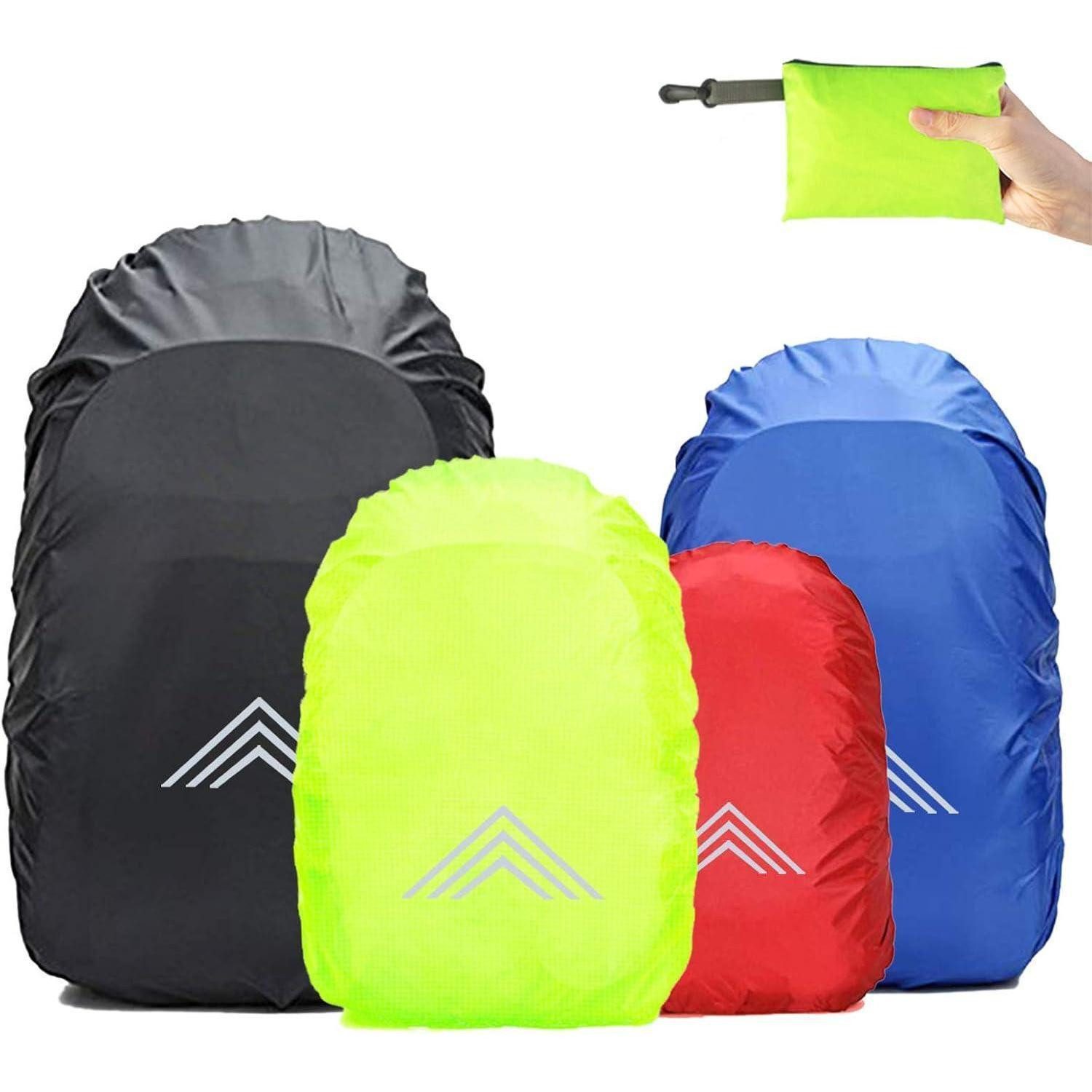 Rucksack-Regenschutz Regenschutz Regenhülle Schulranzen Wasserdicht S: 15L-25L #1 Neon Gelb