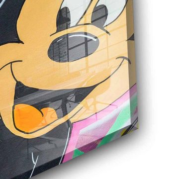 DOTCOMCANVAS® Acrylglasbild Happy Life - Acrylglas, Acrylglasbild Micky Maus Minnie Mouse Happy Life Love Comic Pop Art