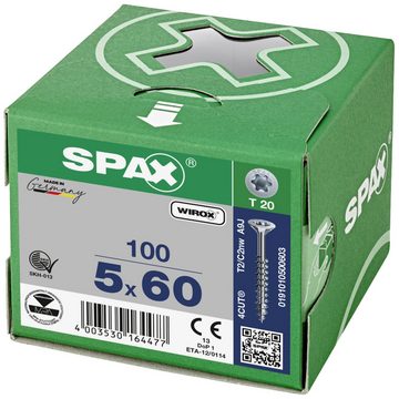 SPAX Schraube SPAX 191010500603 Holzschraube 5 mm 60 mm T-STAR plus Stahl WIROX