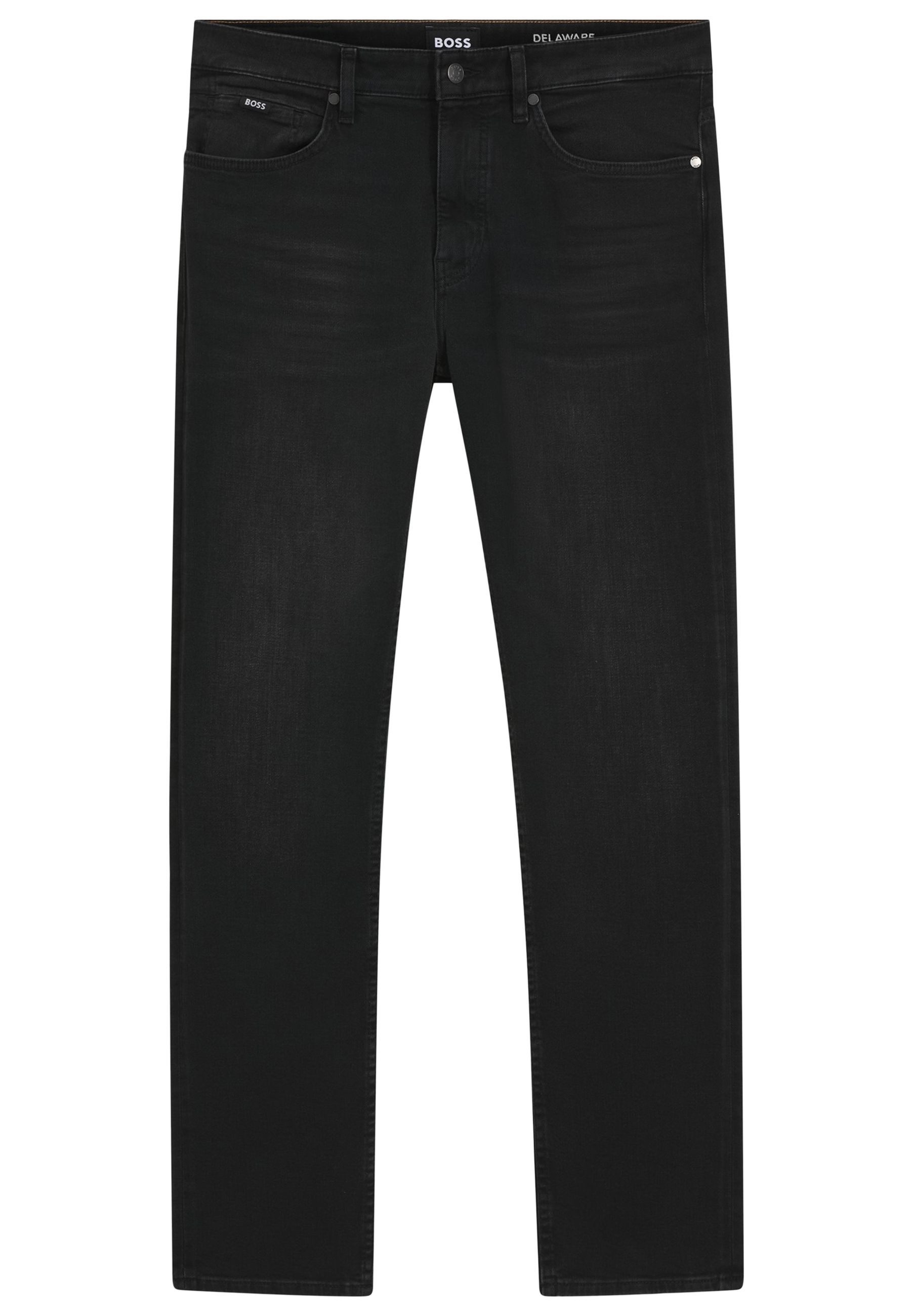 BOSS 5-Pocket-Jeans Delaware mit Logo-Details (1-tlg)