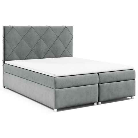 Best for Home Boxspringbett Trinity K7, mit Bettkasten und Topper