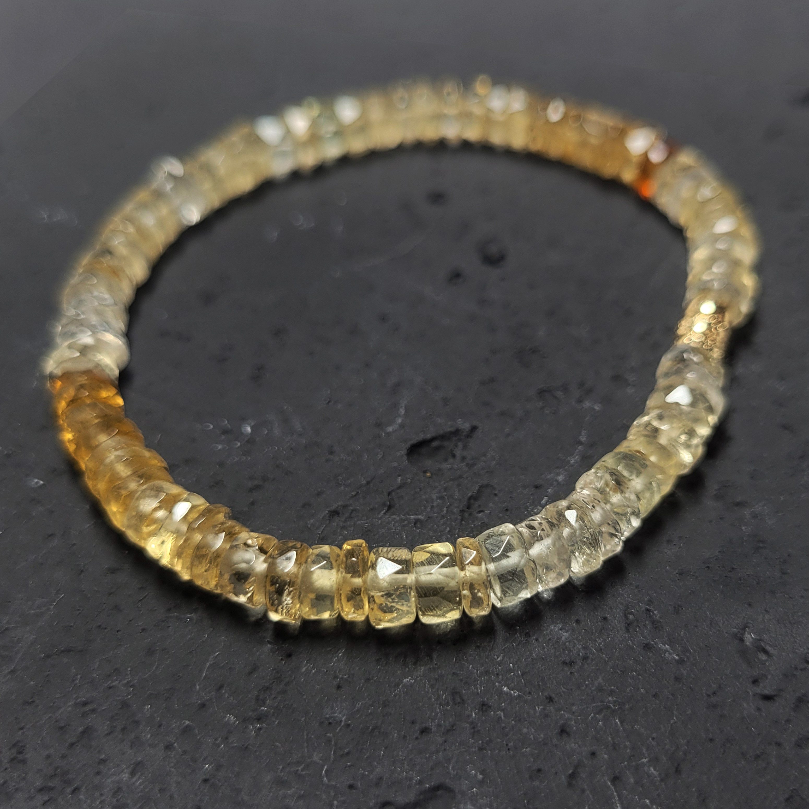 GOLDEN Charm-Armband Zierlicher Citrin Armband, Echter günstig online kaufen