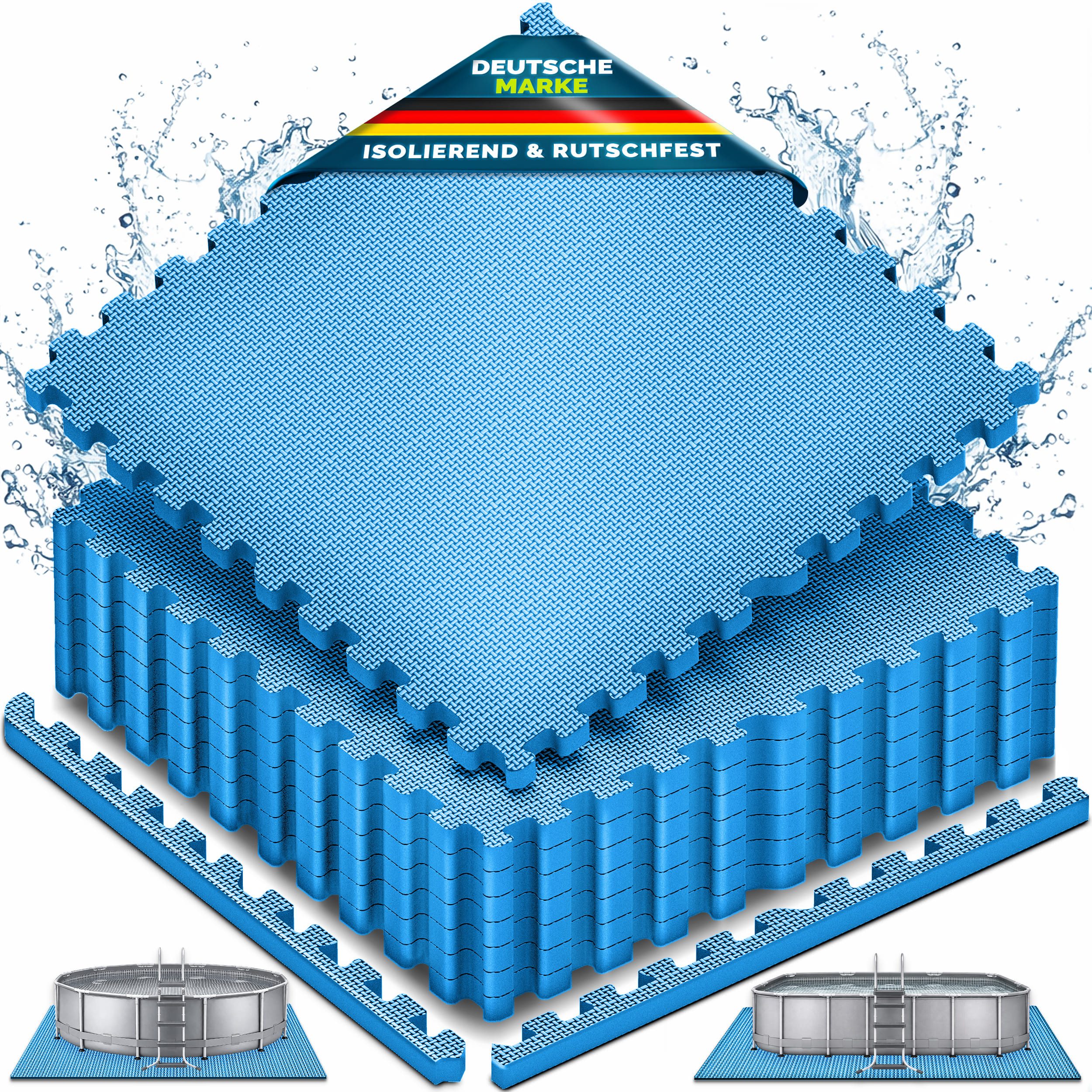 tillvex Pool-Bodenschutzfliese tillvex® Poolbodenmatten Matten für Pool Bodenschutzmatte Bodenmatte, Poolunterlage Bodenschutz Matten wärmeisolierend Untergrund, 8-St., Planschbecken & Whirlpool Poolmatte Bodenmatte Outdoor, Pool Bodenschutzmatte Set 62,5x62,5cm Unterlegmatte 1 cm Dicke Pool