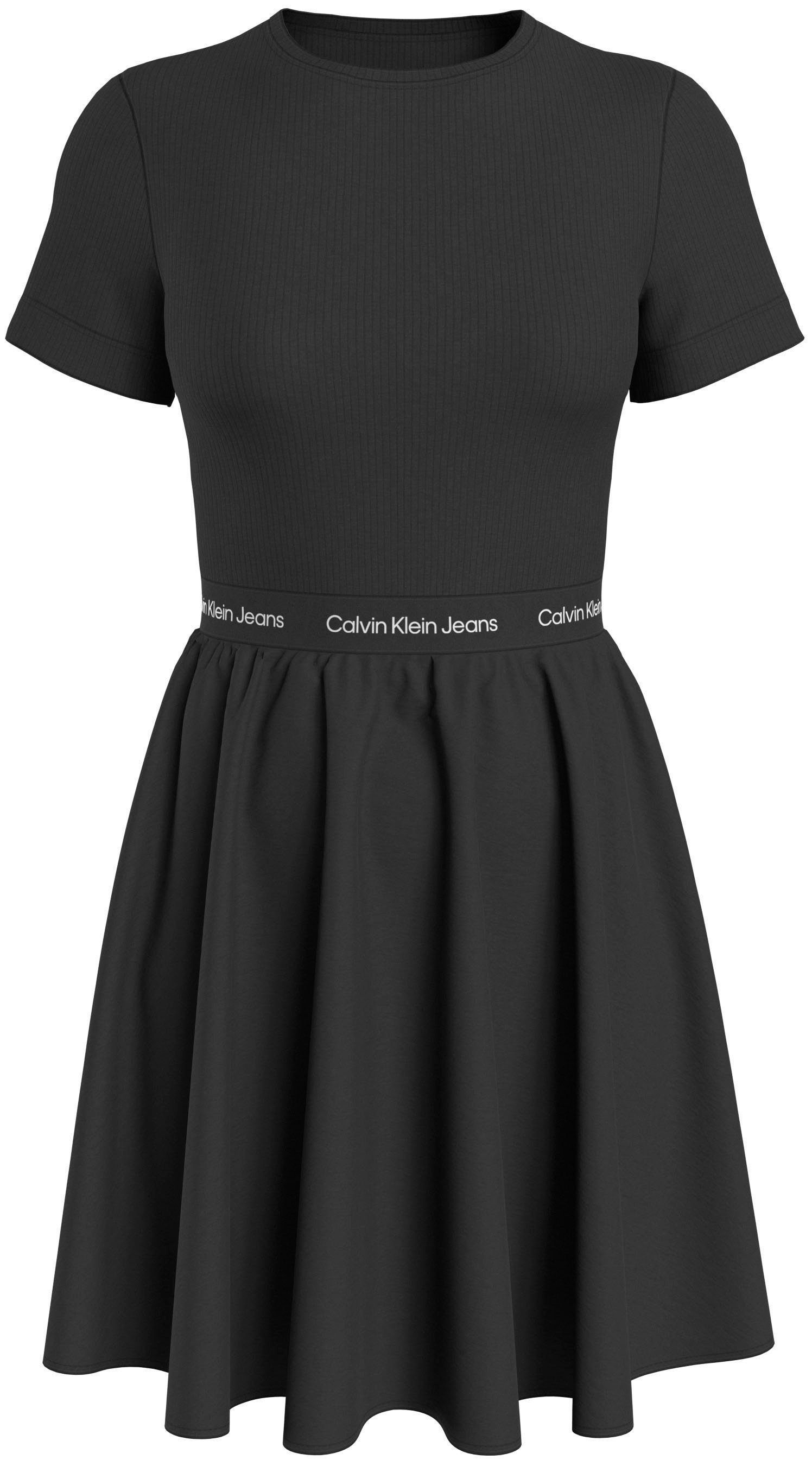 Calvin Klein Jeans Plus Skaterkleid PLUS LOGO ELASTIC SS DRESS Große Größen